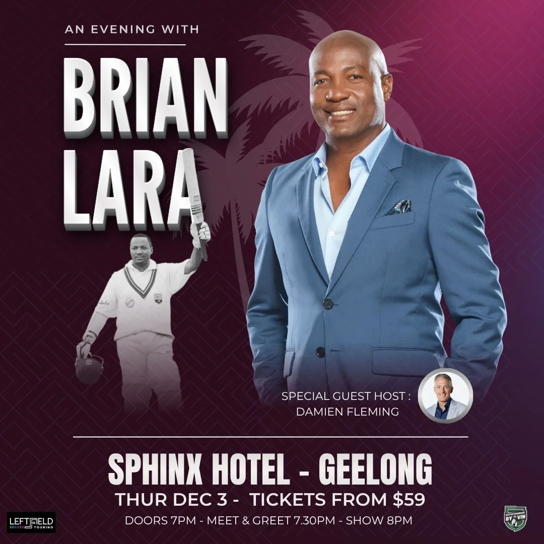 An Evening with Brian Lara LIVE in Geelong!