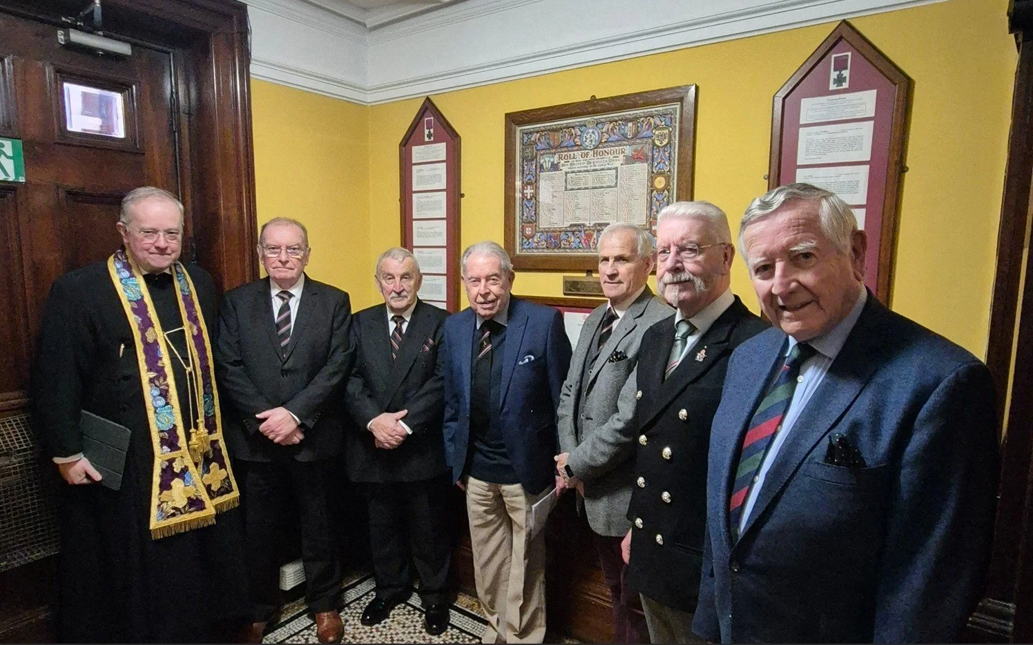 Re-location of Roll Of Honour &amp; VC medal boards.
