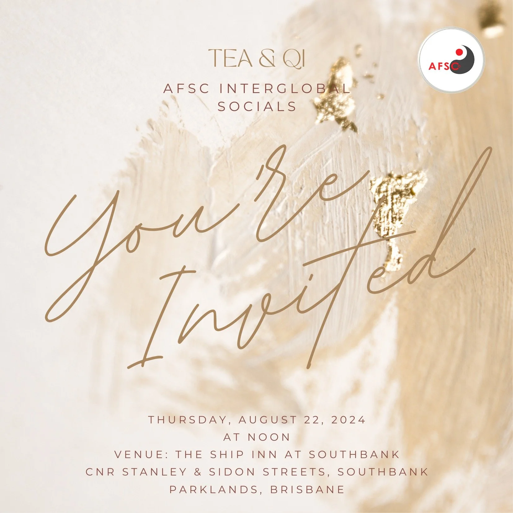 You're invited to our Tea & Qi gathering! 🍵✨ Bring your friends along for a delightful afternoon of connection and community. We look forward to seeing you there!
RSVP: https://shorturl.at/c1XtO