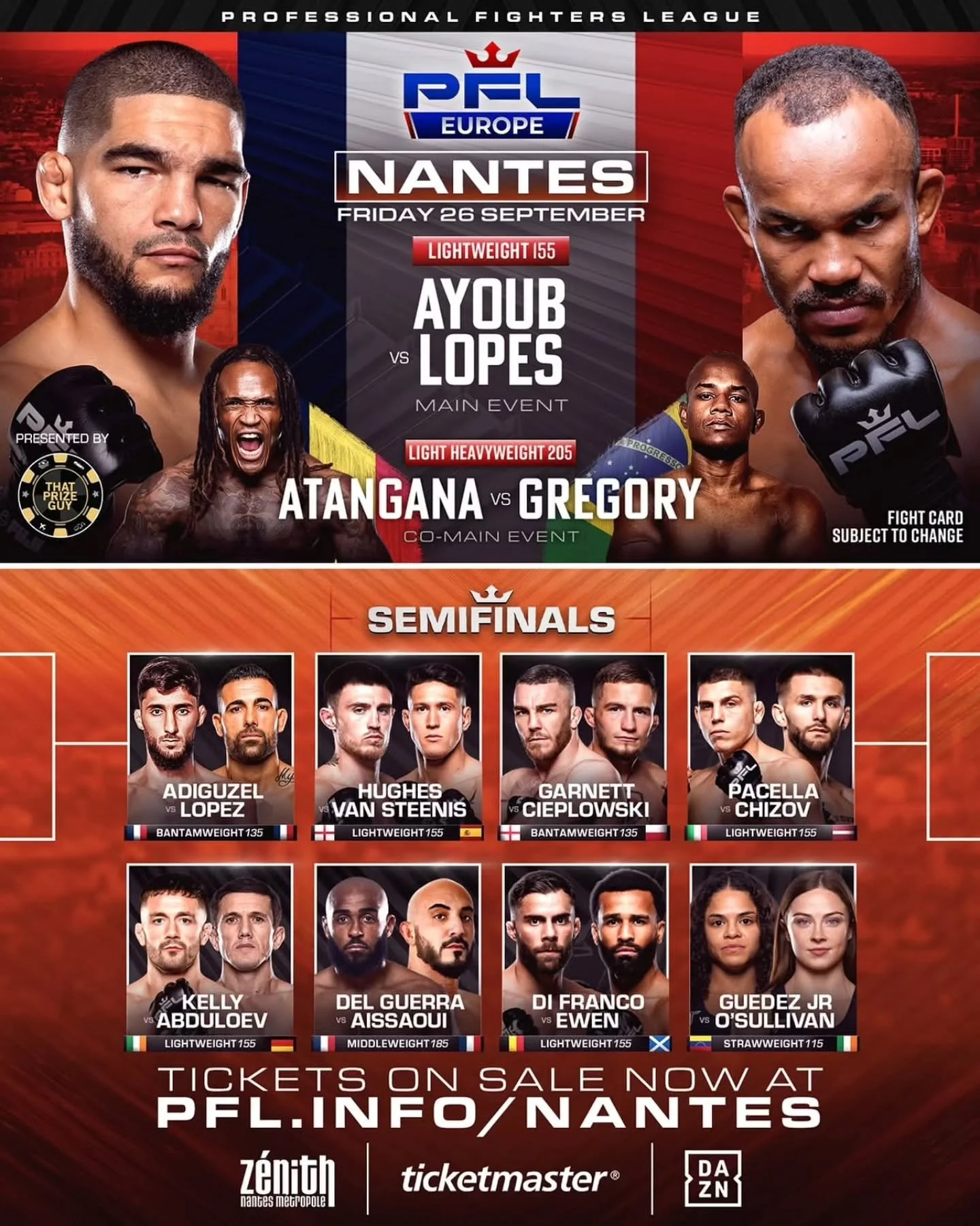 🇫🇷 PFL in Nantes on Friday. 10 fights that flew by!