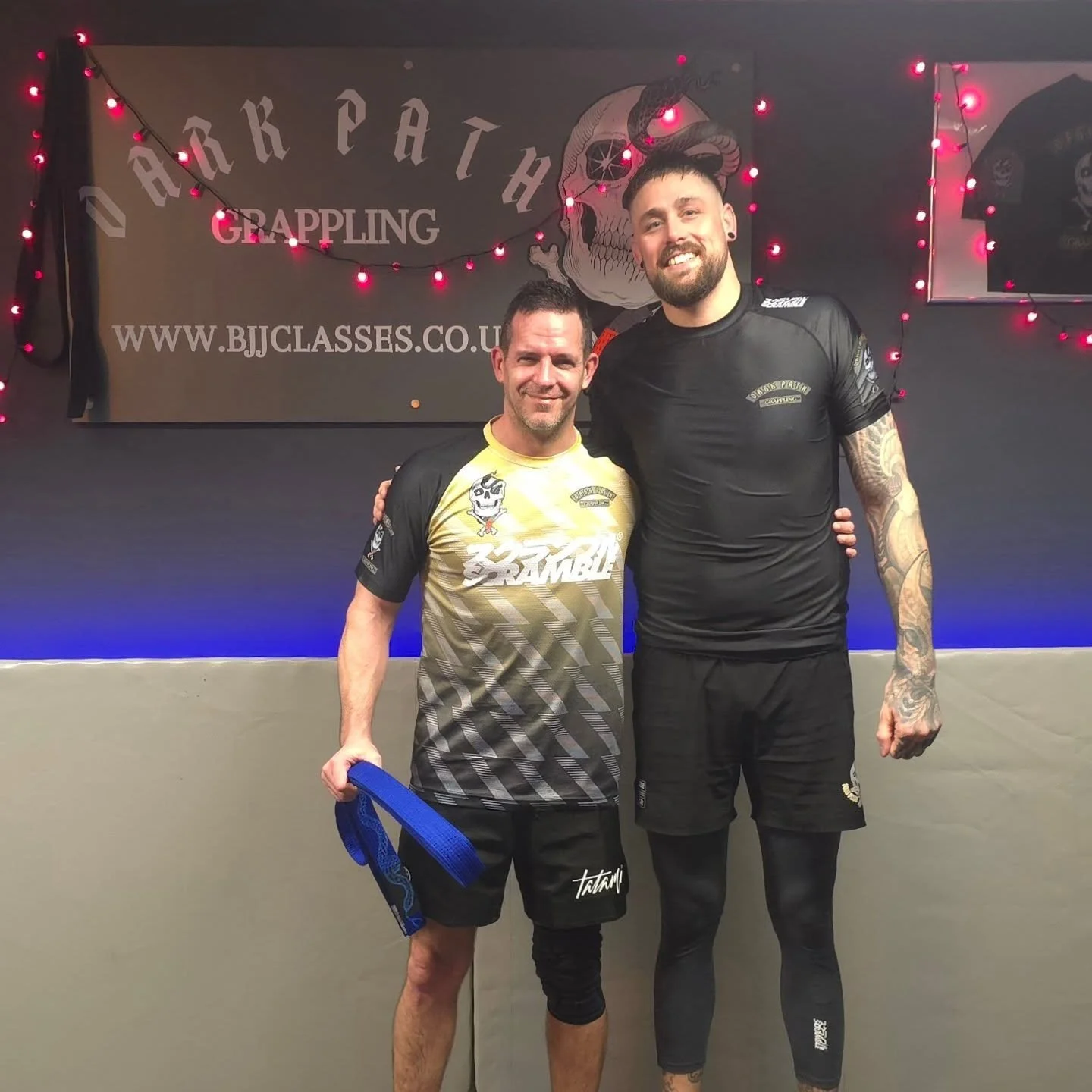 I&rsquo;ve given other belts at Dark Path and they&rsquo;re all special, however Stu becomes the first blue belt to have trained completely under me.

A little under two years of consistent training, hard work, and always putting the lessons into pra