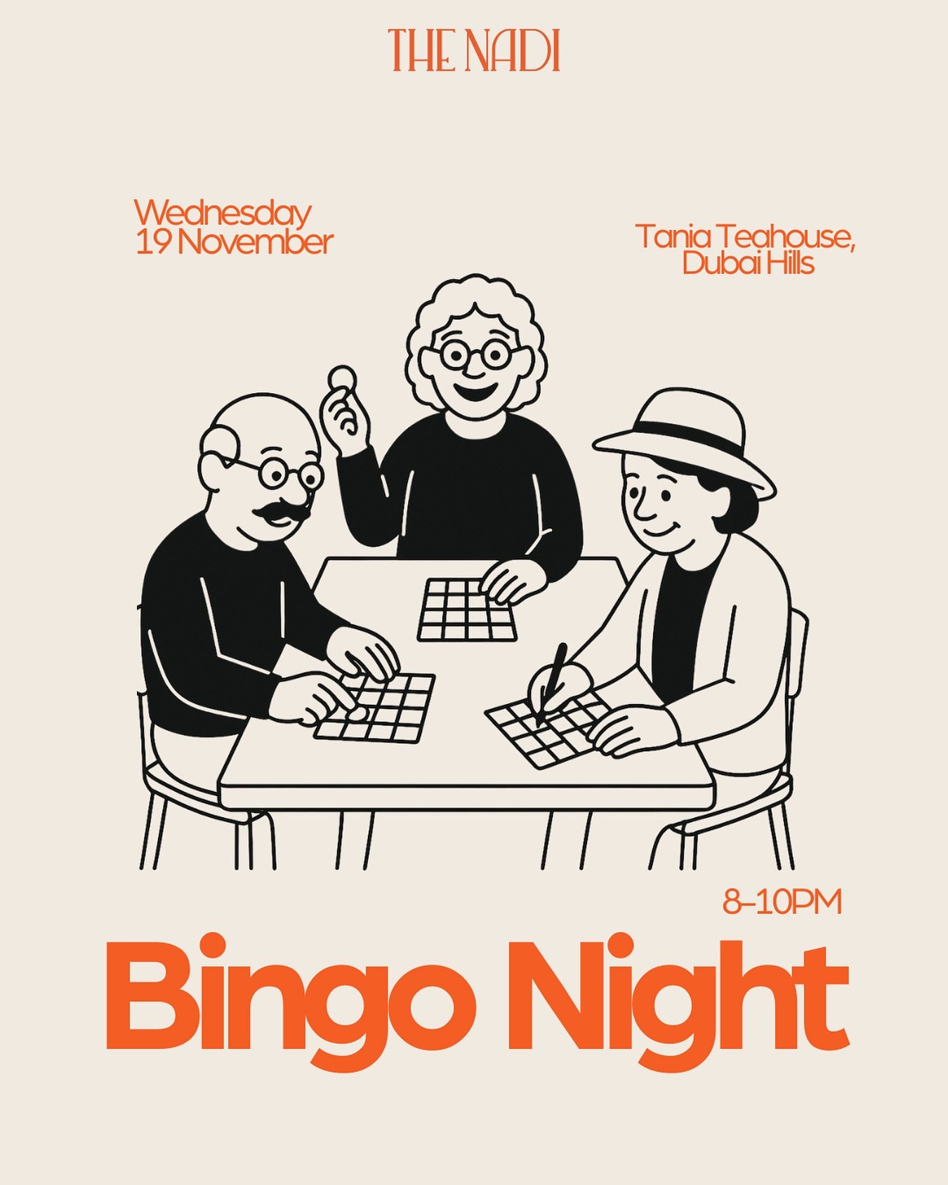 The cards are ready. The numbers are waiting. 🎱
Bingo Night returns to Tania&rsquo;s Teahouse - a light-hearted evening of play, chance, and connection.

✨ This round comes with a little extra surprise - prizes from some of our favourite homegrown b