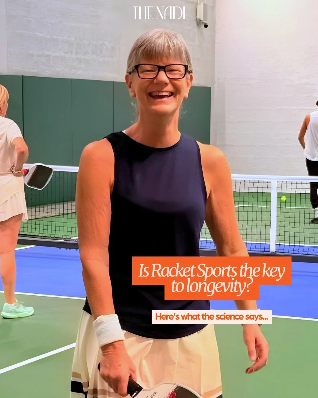 Is racket sport the key to longevity? 🎾
Maybe - but not for the reasons you think.

The science is clear: movement boosts your chemistry, and connection strengthens your wellbeing.
Put them together, and you get one of the most powerful combinations