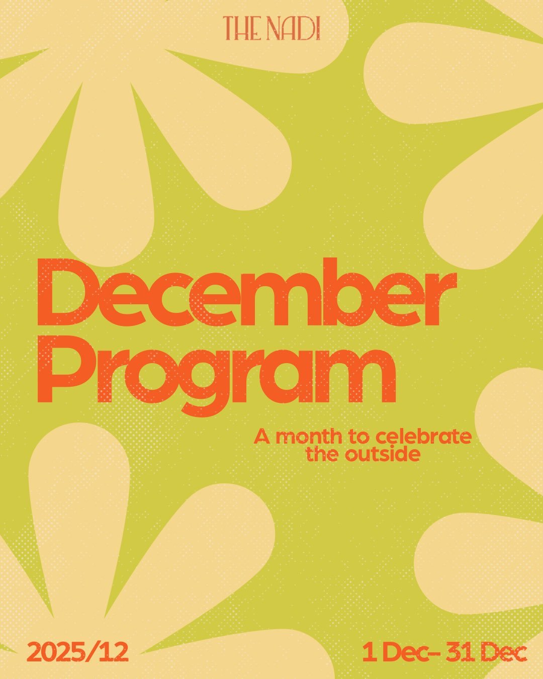 It&rsquo;s December at The Nadi ✨
A month to slow down a little, get some fresh air, and enjoy good company.

If you&rsquo;ve been wanting to move more or just connect with people- you&rsquo;re always welcome. 
Here&rsquo;s what we&rsquo;re doing thi