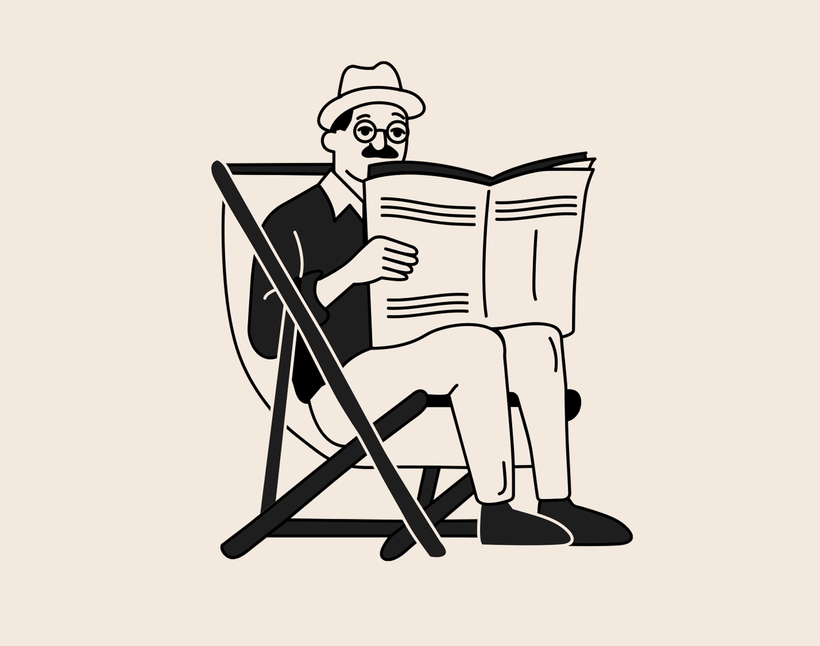 A gif of black and white illustrations of the various activities offered at The Nadi