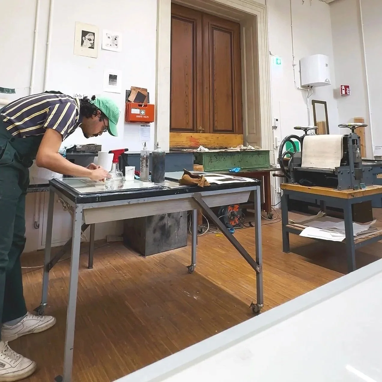 Taller de grabado en la Academia de Bellas Artes de Viena