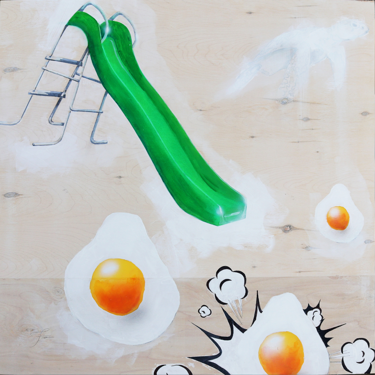 'Ooops!' (Sea turtle)