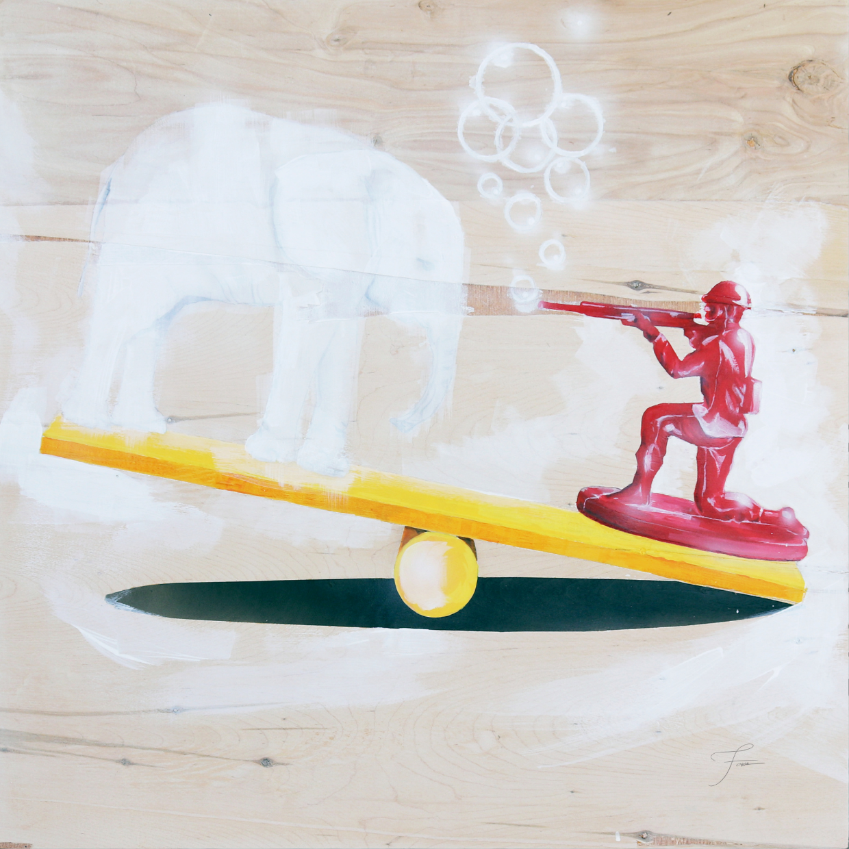 'Bubble over' (African Elephant)