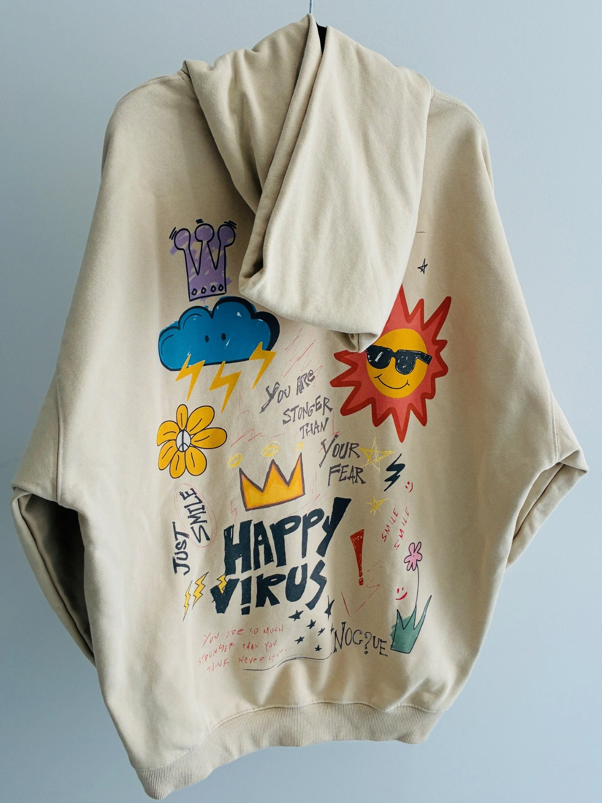 Happy Virus Oversized Jumper