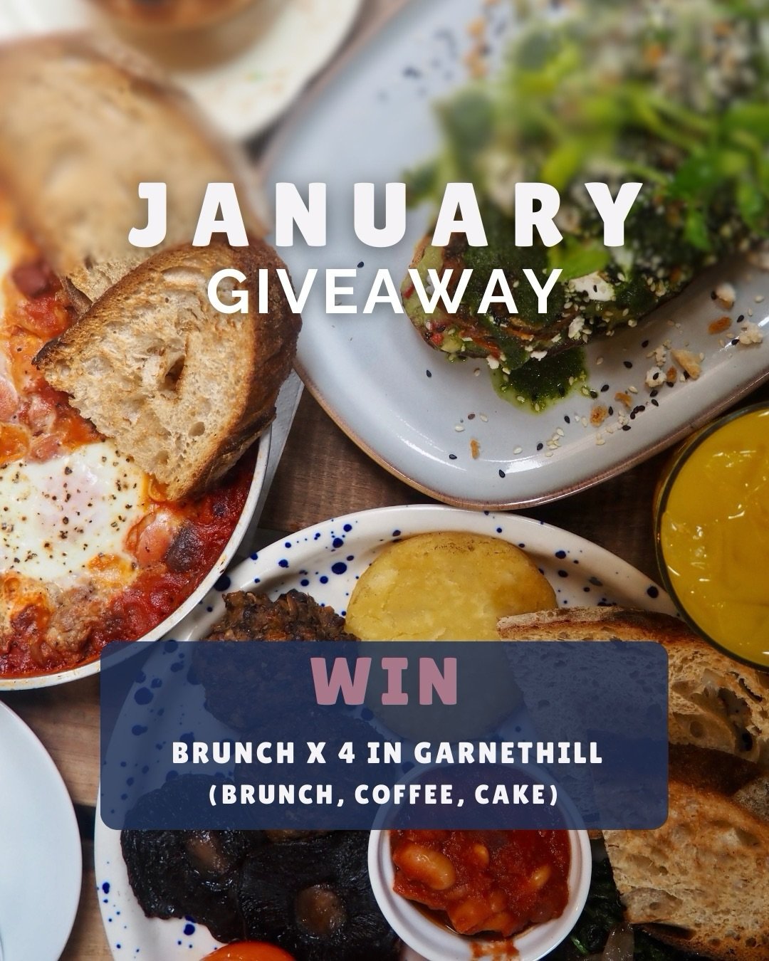 PRIZE 4 INCOMING 🎁 (Yes - the gifts really do keep on coming.)

Brunch in GH for four, ready and waiting. Includes brunch, tea/coffee all round and cake for four! Tag the group chat, make it official, and let us do the rest.

HOW TO ENTER ⬇️
&hearts