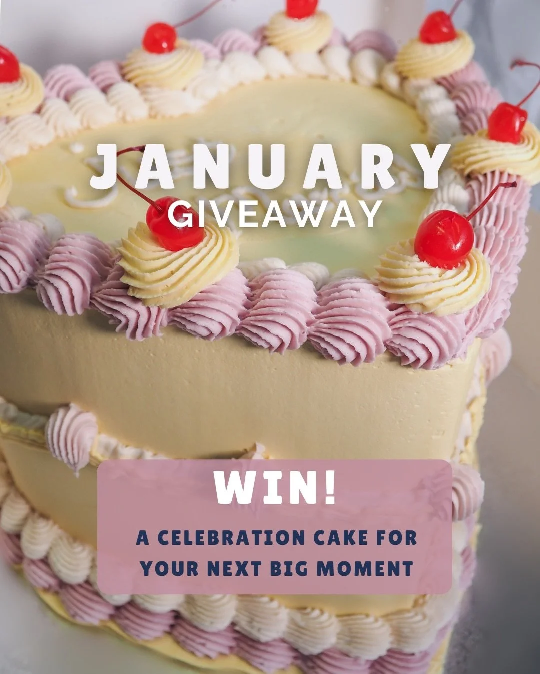 PRIZE 5 👀🎂 We&rsquo;re ending our week of giveaways on a high - with a celebration cake for your next big moment!

Birthday? Engagement? Retirement? Or Just because..? Whatever you&rsquo;re celebrating, we&rsquo;ll take care of the cake - made to b