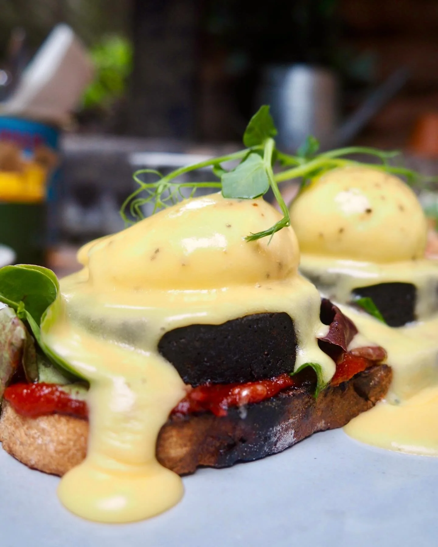 We&rsquo;re celebrating Burns Day with brunch! 🏴󠁧󠁢󠁳󠁣󠁴󠁿

Toasted sourdough, a hit of chilli jam (for a kick) Stornoway black pudding and poached eggs finished with silky hollandaise 🍳✨