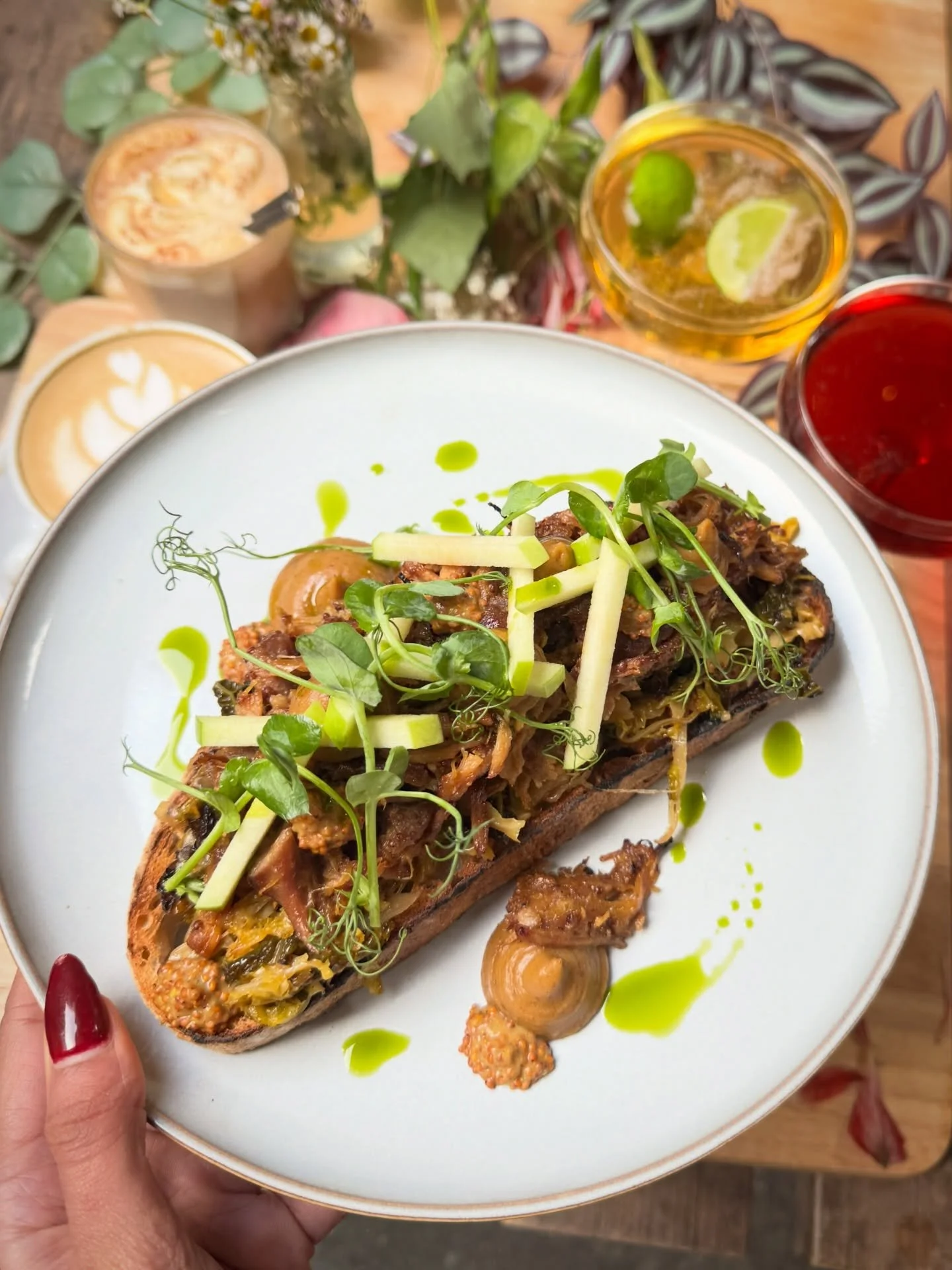 NEW SPECIALS ALEEEERT! 
if you&rsquo;re not at garnethill this weekend&hellip;wyd?? ⤵️

serving up pork &amp; apple toast AND tiramisu pancake skillet (gf pancake available!) 

ANNNDD.. to round up margarita month obviously gh are pouring margs allll