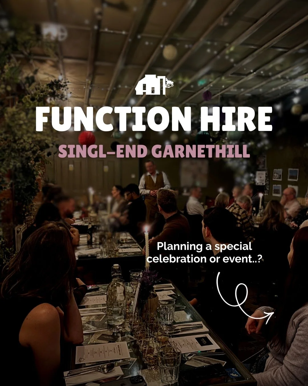 Ready to make your next celebration one to remember? ✨

We&rsquo;ve got the perfect setting, plus the food, drinks, and homemade treats to match ➡️👀

Our Garnethill venue is available for private hire every evening&nbsp;- head to our website for the