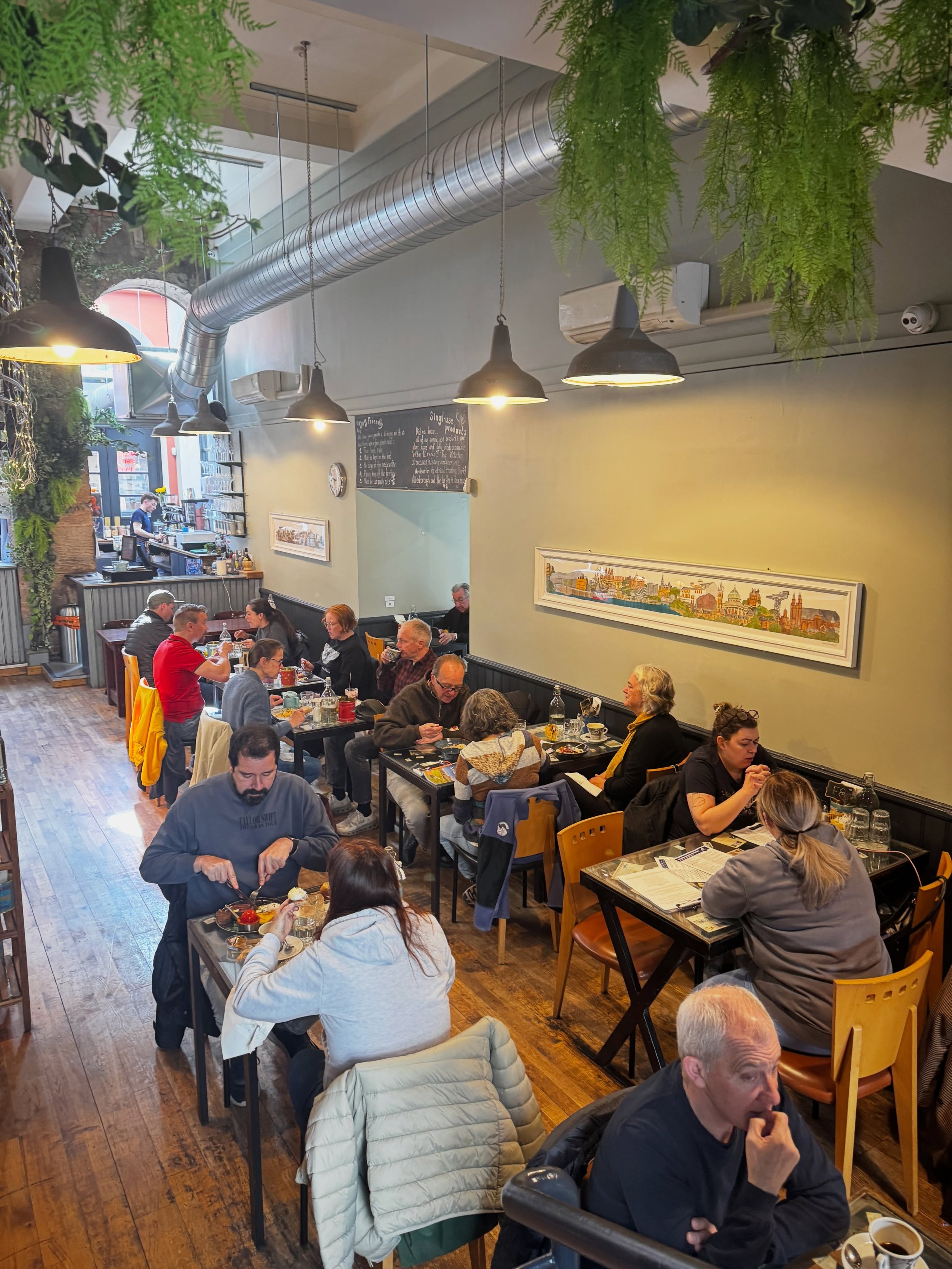 A glimpse of what our weekend looked like over in Merchant City 👀✨

..Serving up brunches, bakes &amp; brews! 🔁