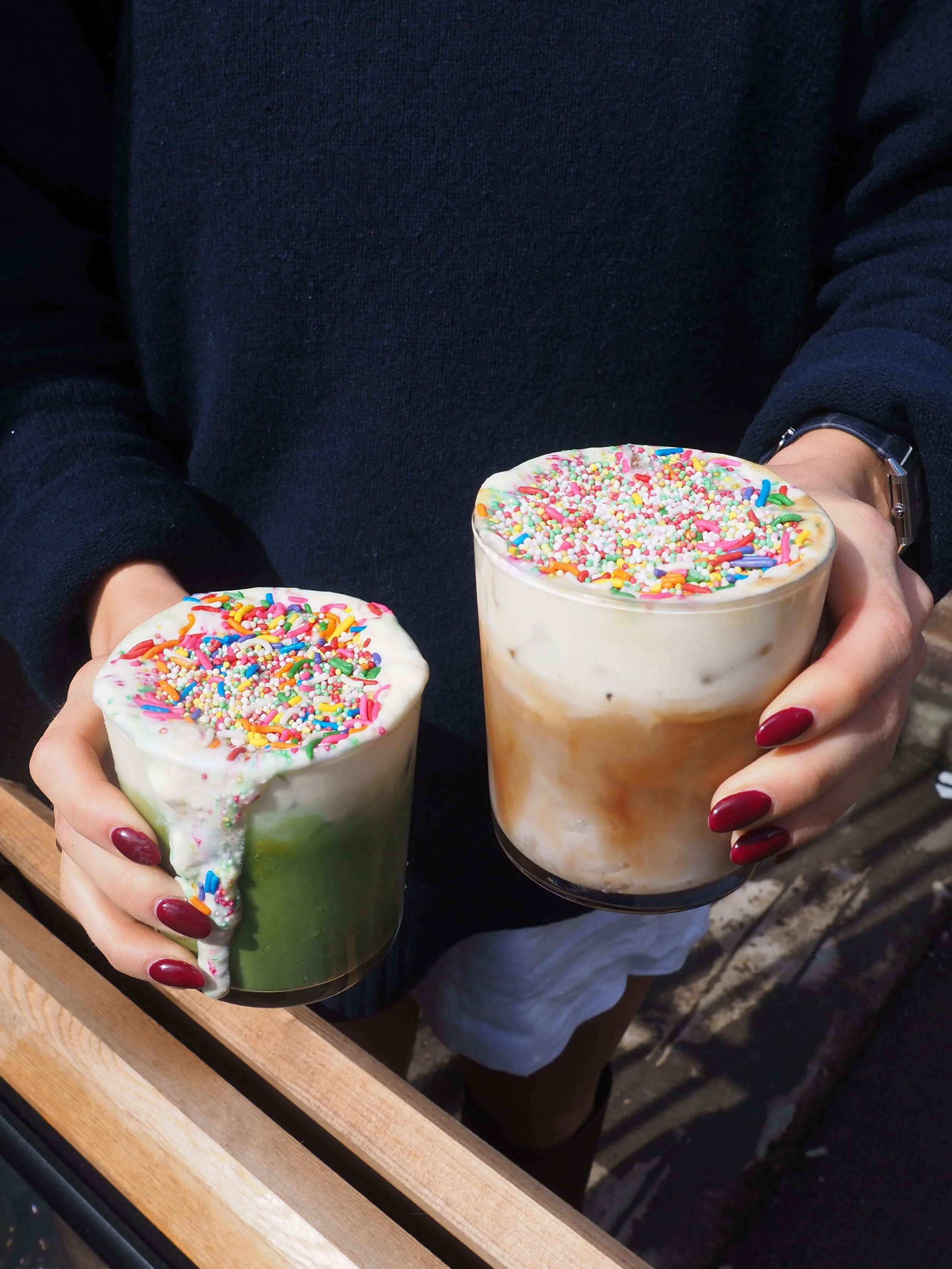 HAPPY FRIYAYYYY SINGL-ENDERS 👀🧋

Of courseeee we had to jump on the viral trend&hellip;
Introducing our NEW Dot Cake Iced Matcha &amp; Latte 🍰

Landing Saturday 6th June (tomorrow) and here all weekend&hellip; unless you lot sell us out! 😮&zwj;💨