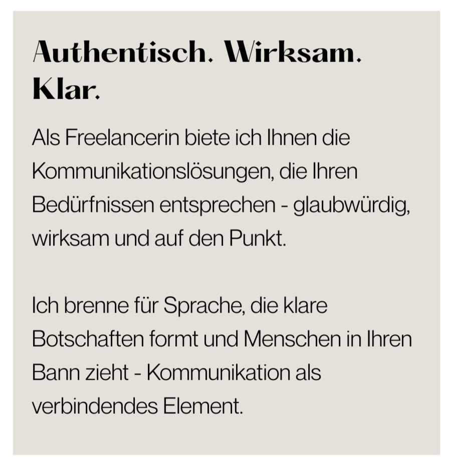 Über Mich Beschreibung