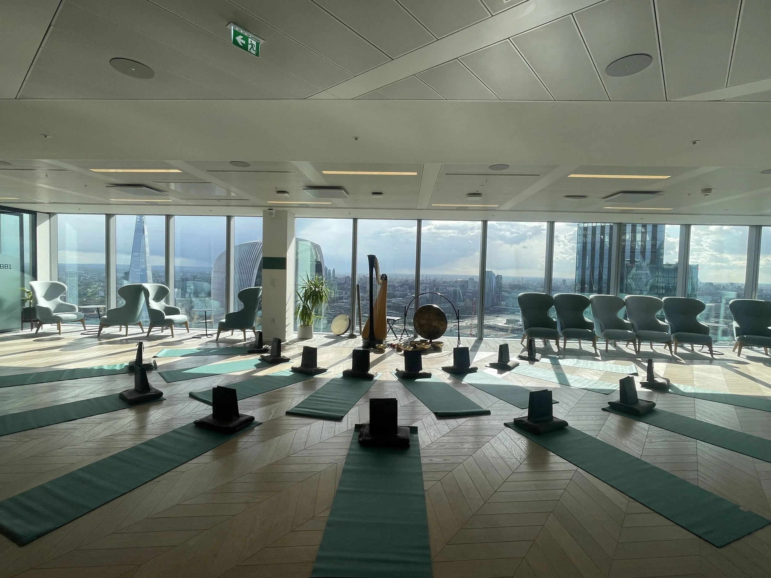 corporate sound bath provider in London - office sound bath