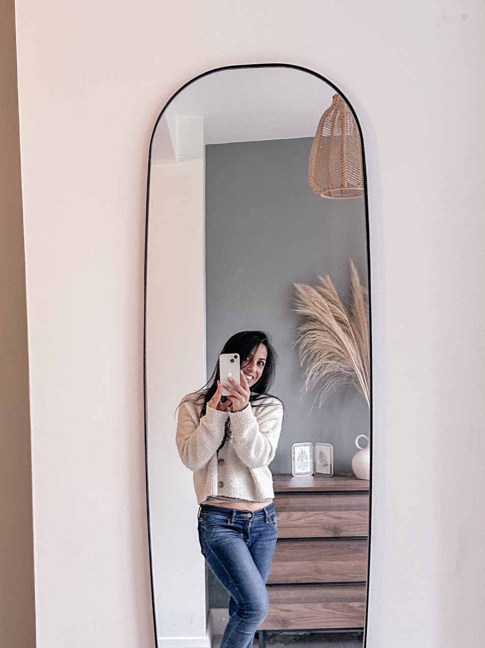 Airbnb Interior Design Makeover Brighton Sussex. Gemma Harding mirror
