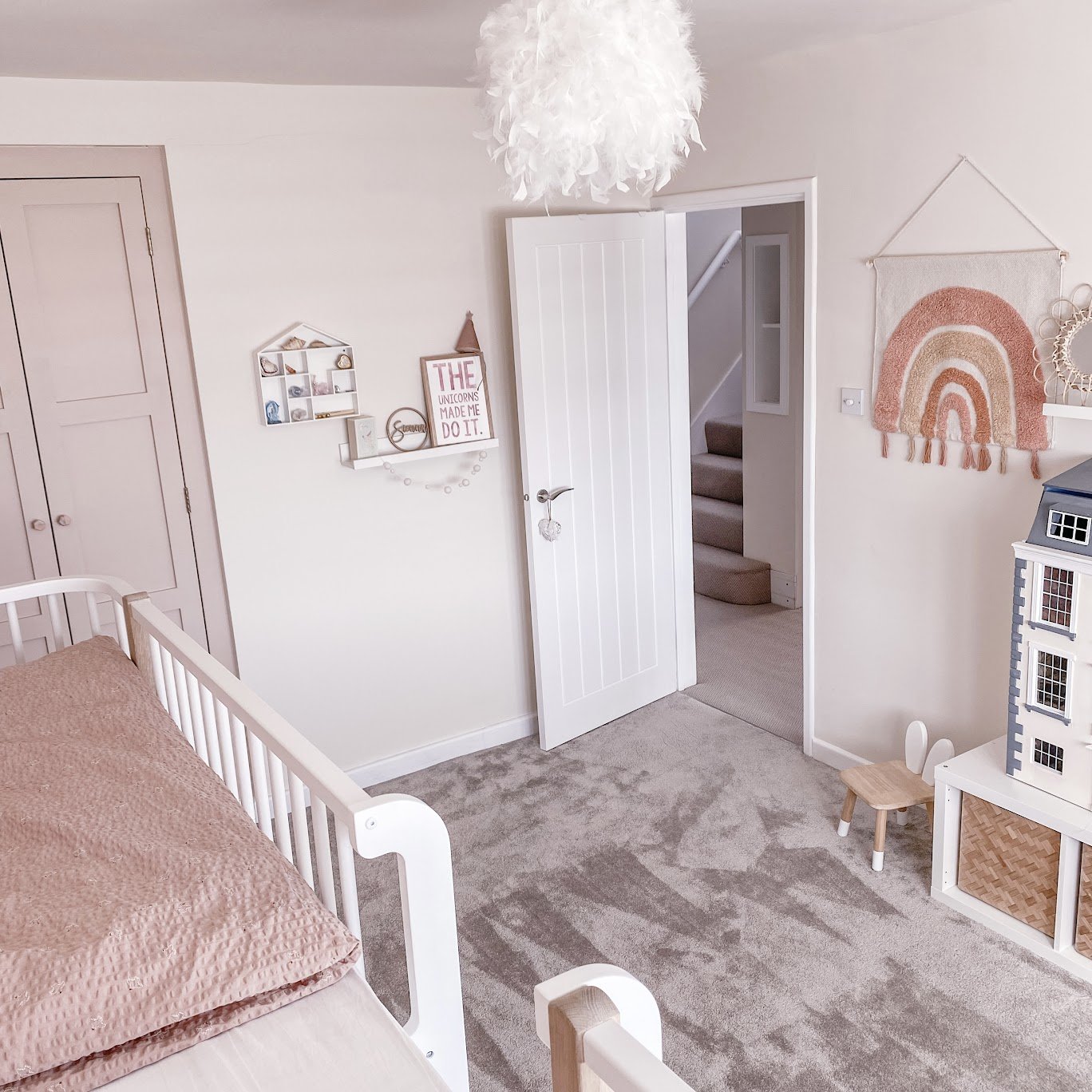Girls Bedroom, Interior Design, Brighton Sussex. Calm, Neutral Decor