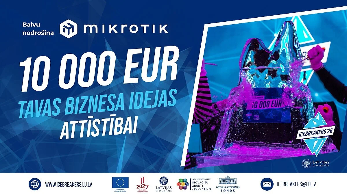 Icebreakers’26 – 10 000 EUR grants ideju attīstībai 