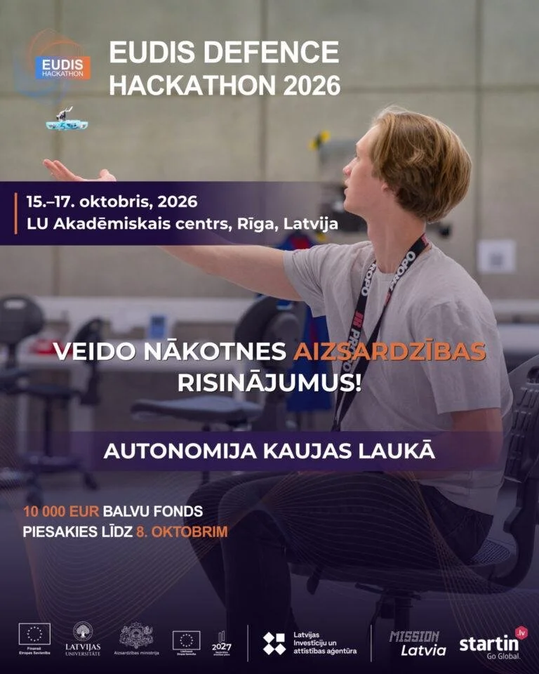 EUDIS Defence Hackathon 2026: radi nākotnes aizsardzības tehnoloģijas!