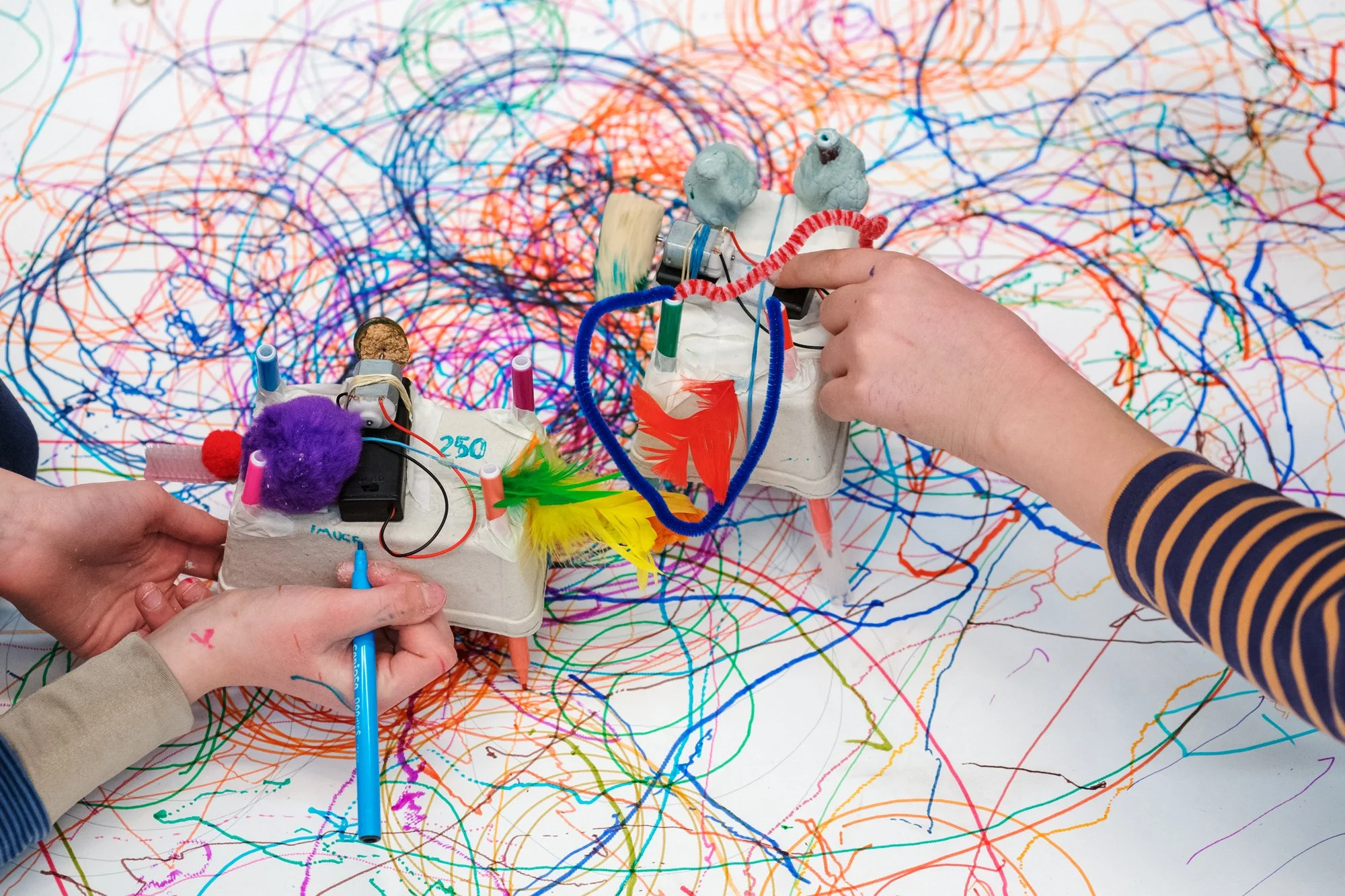Drawing robots with DC motors