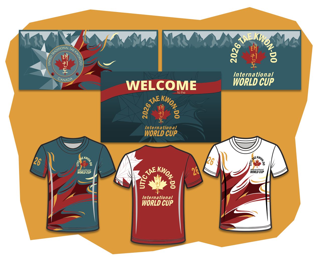 2026 Tae Kwon Do World Cup Banner and Apparel Designs