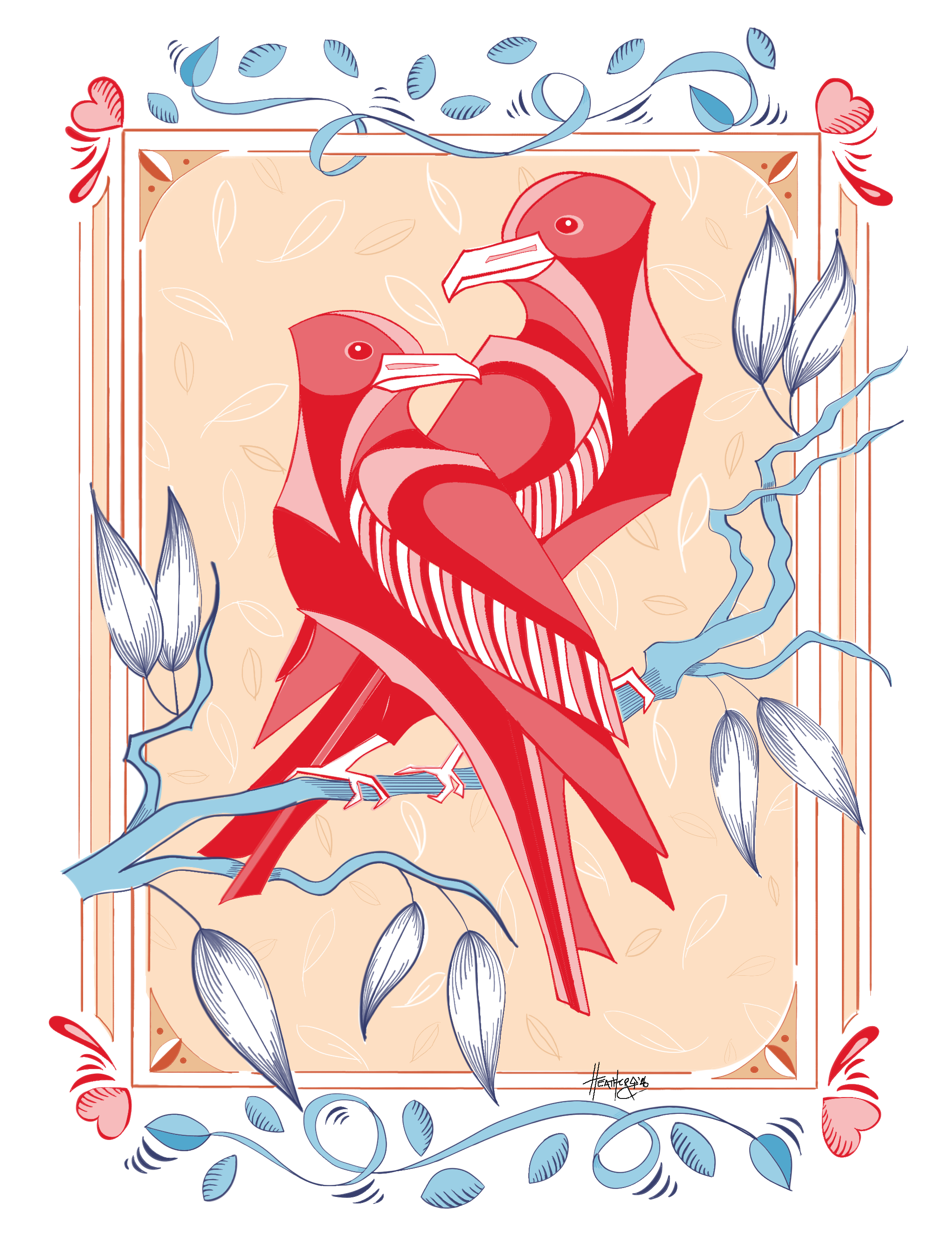 "Two of Crows" journal & apparel design