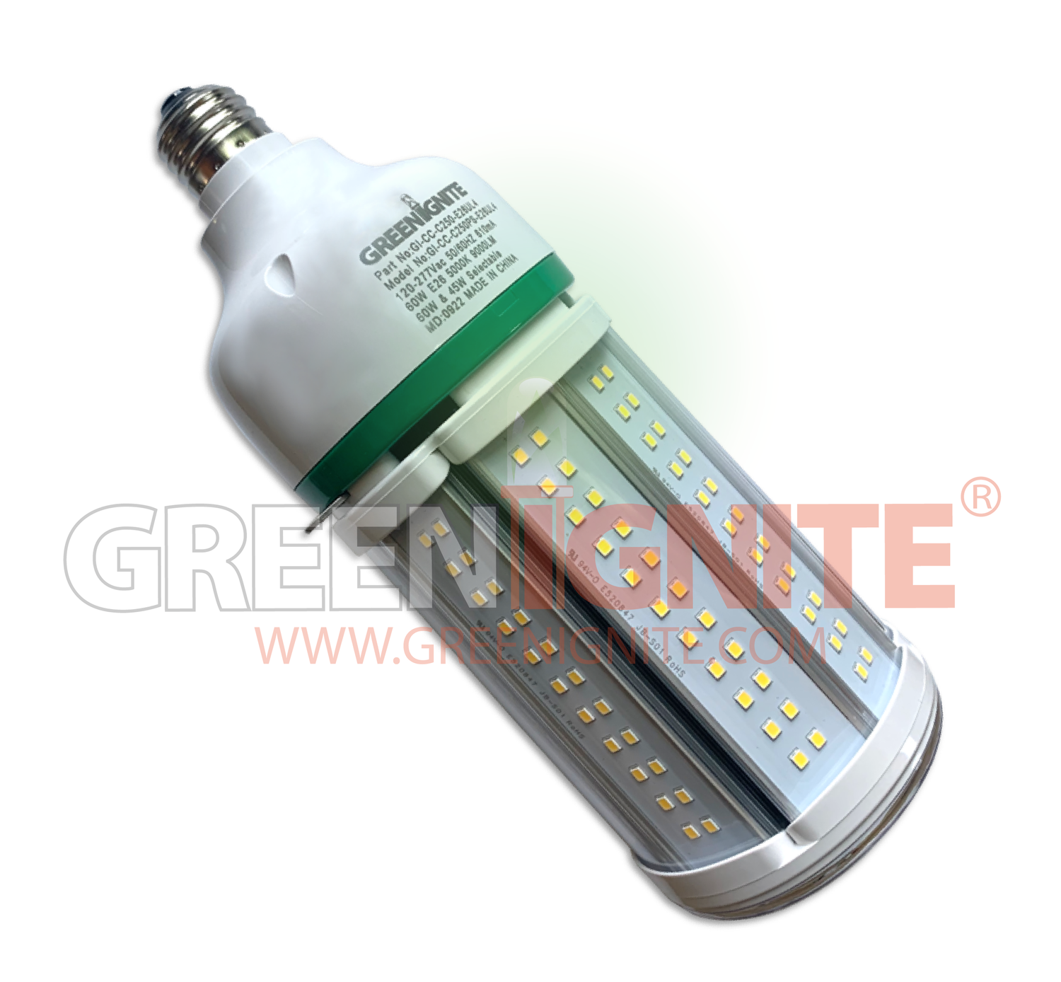 HID EQUAL LED LAMP LARGE GEN 4 OMNI — Green Ignite