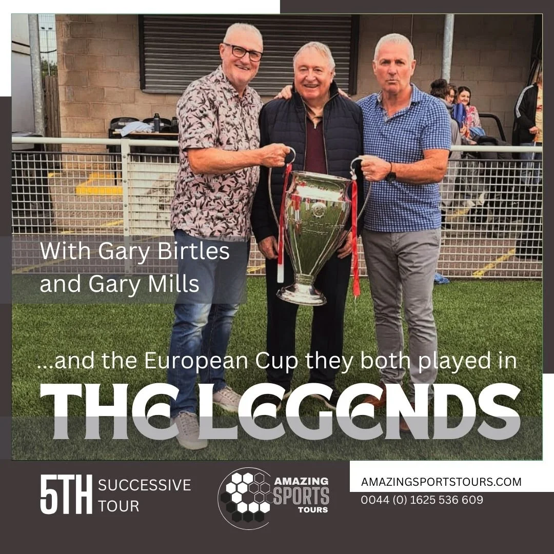 The Boss before the game with Gary Birtles and Gary Mills ... and the European Cup they both played in!
Looking back at our Amazing #Summer2025 
#amazingsportstours #europeancup #FootballLegend