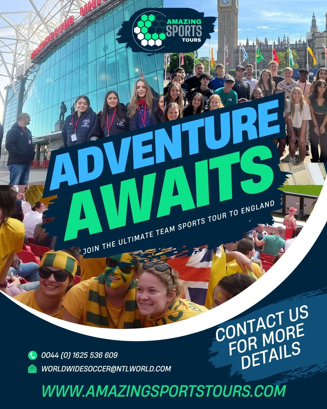 The Experience of a Lifetime for You & Your Football Team 
👉 VISIT ENGLAND 👈
Taking your football team to England isn’t just a trip—it’s a dream come true. From walking through the historic stadiums of Manchester, Liverpool,