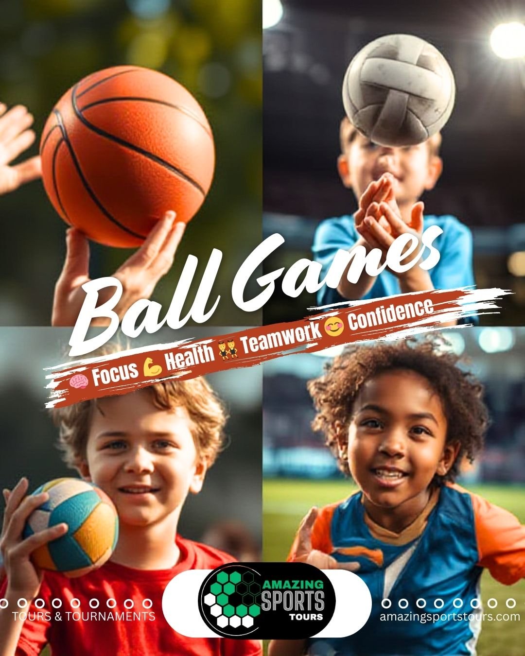 ⚽🏀🏐🤾 Ball games aren&rsquo;t just playtime&mdash;they&rsquo;re powerful tools for growth! From #football to #basketball, #volleyball to #handball, these sports help kids:

🧠 Build focus &amp; problem-solving skills
💪 Stay active &amp; healthy
👯