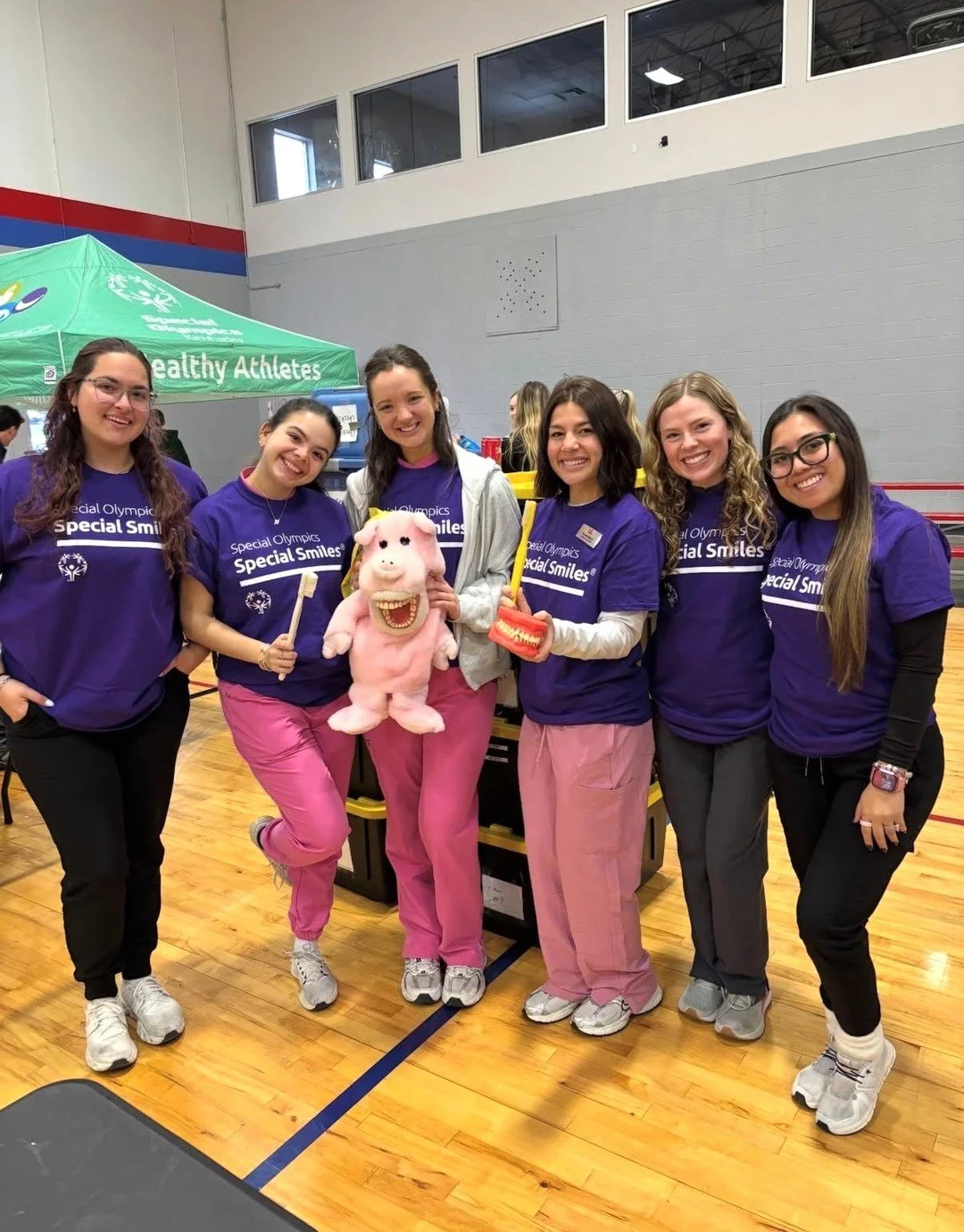 Students at @ulspecialcaredentistry contributed to their local Special Olympics event and performed over 50 dental screenings for athletes! We are so proud of this student chapter for their outreach efforts! #scda