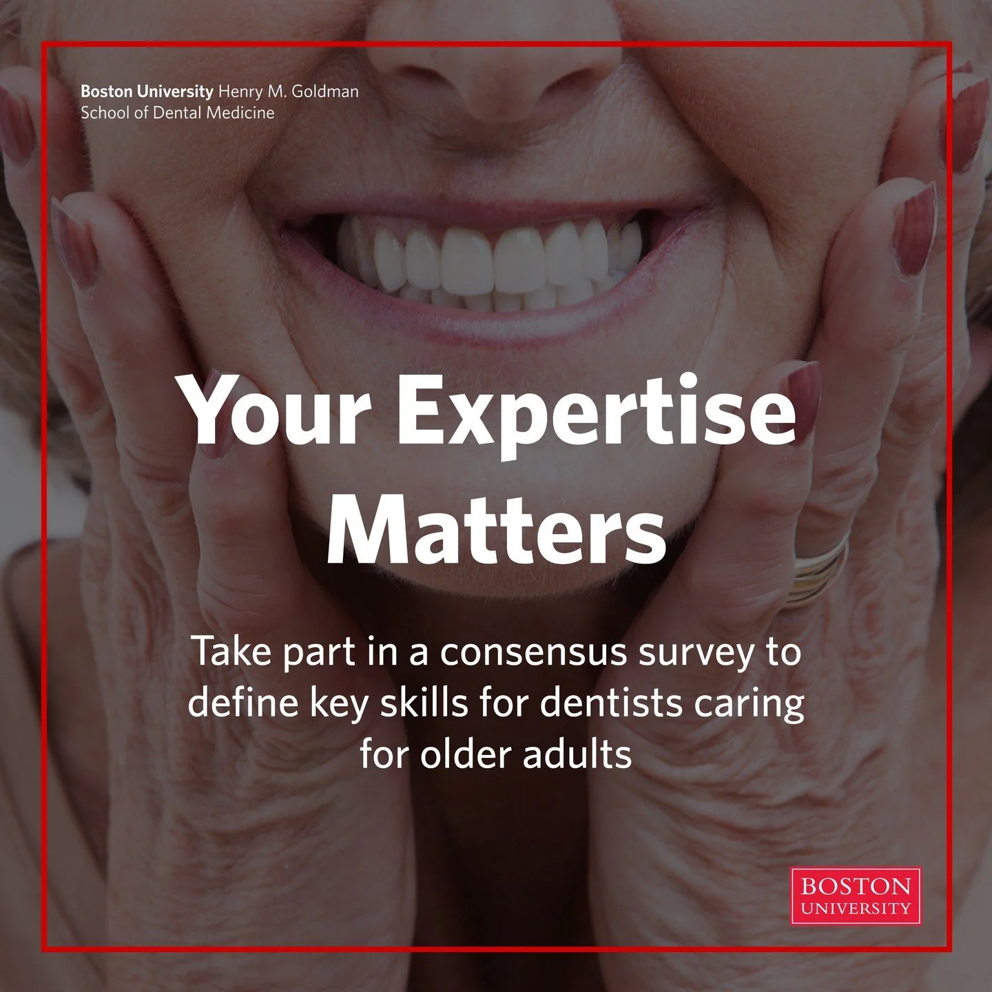 We&rsquo;re conducting a study to improve dental care for older adults&mdash;and we need your insight. This project invites caregivers, patients, and advocates to share their experiences and priorities through short, anonymous surveys. We would like 