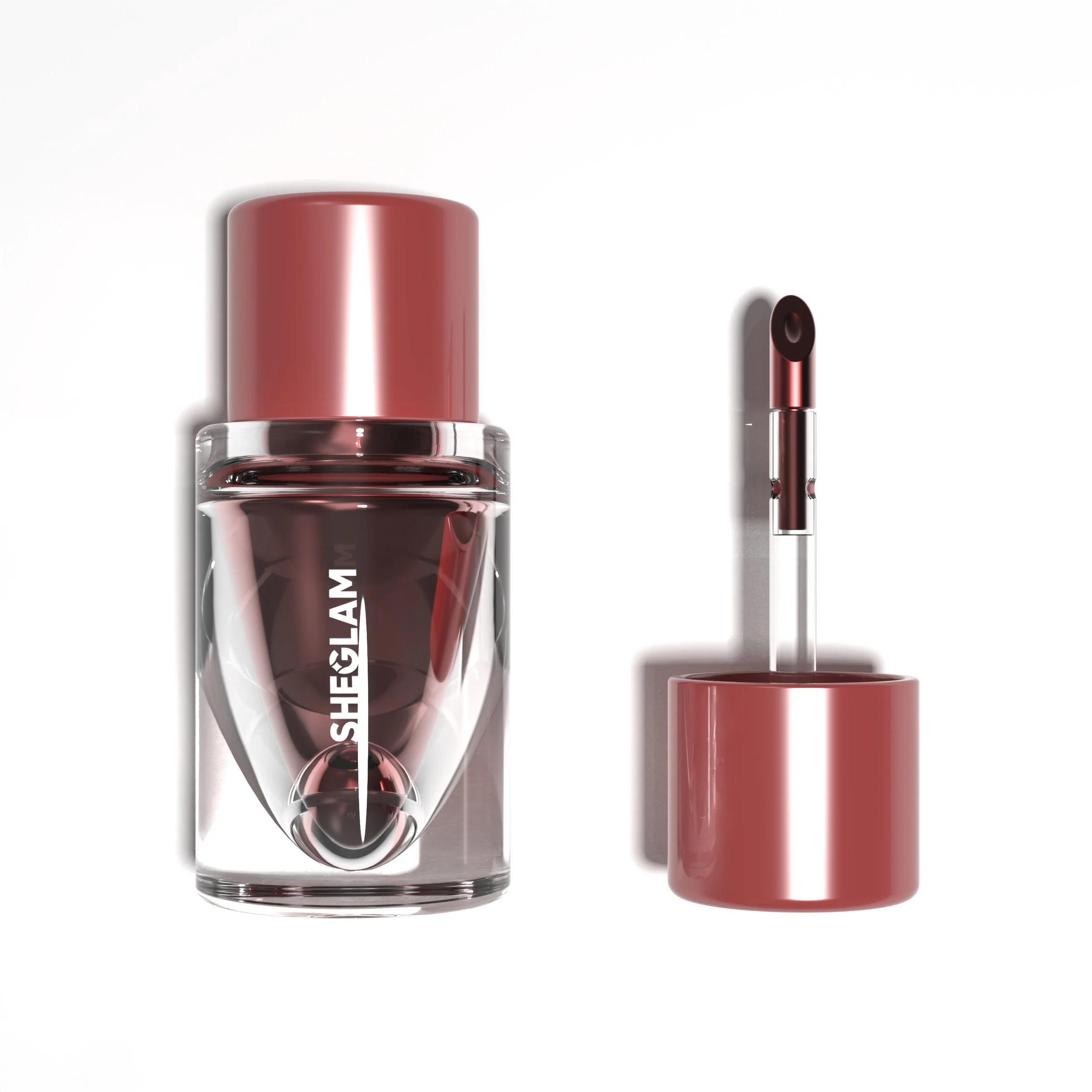 Custom lip oil bottle and applicator product design