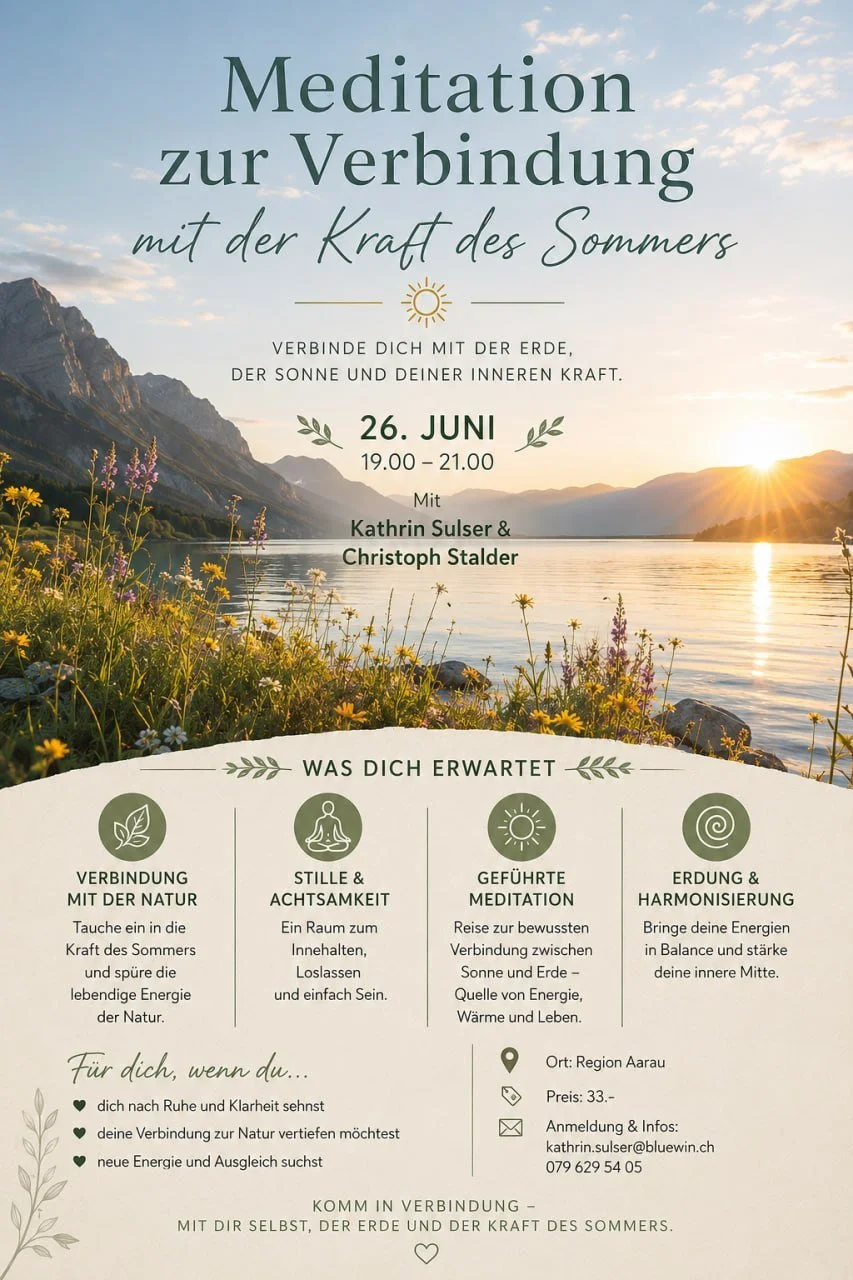 Meditation zur Verbindung mit der Kraft des Sommers