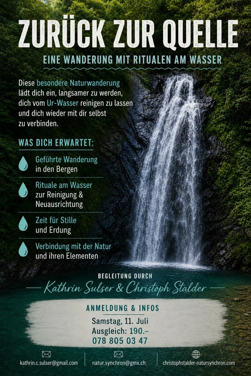 Wanderung zurück zur Quelle