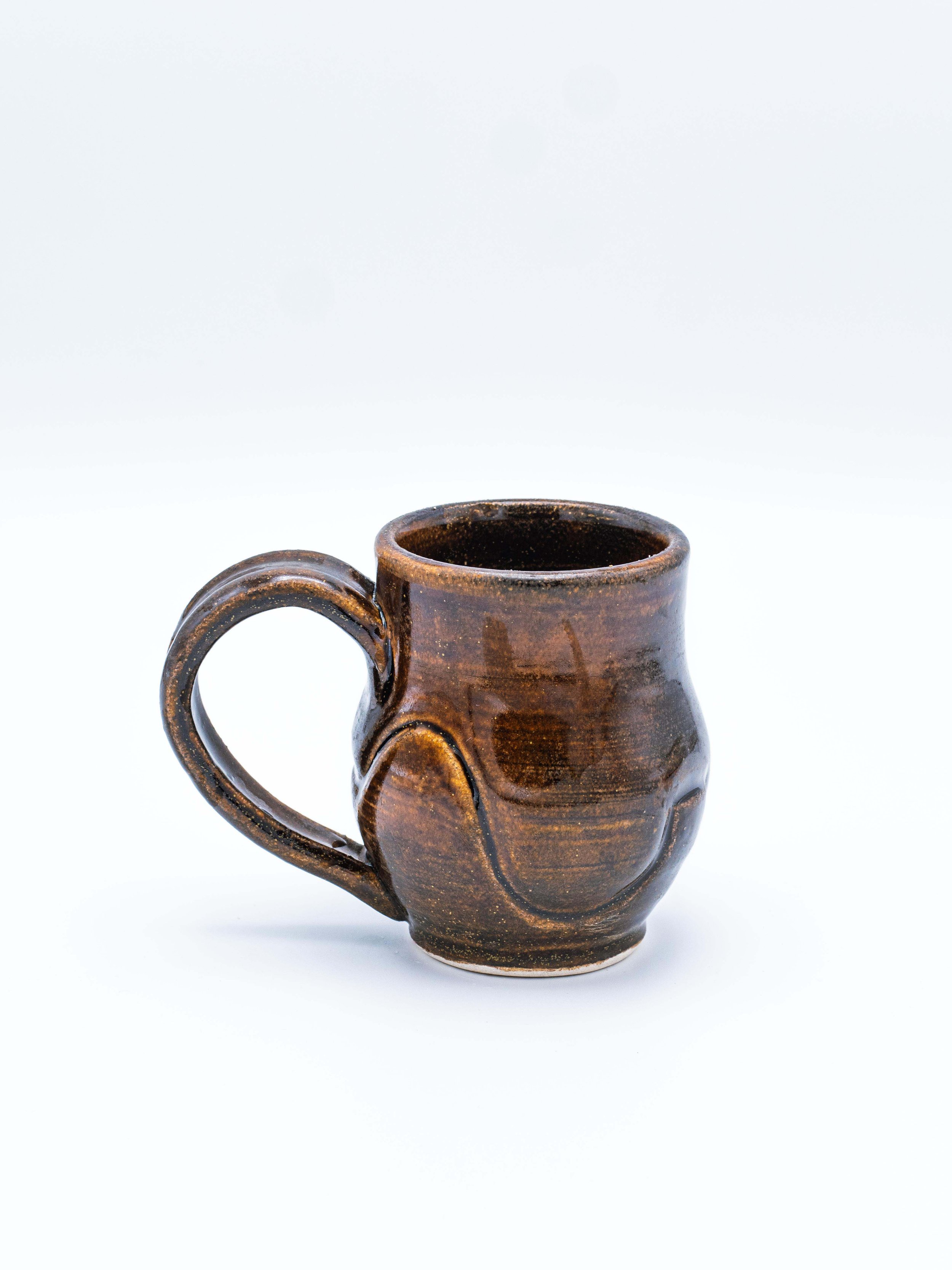 Small Brown Wave Mug
