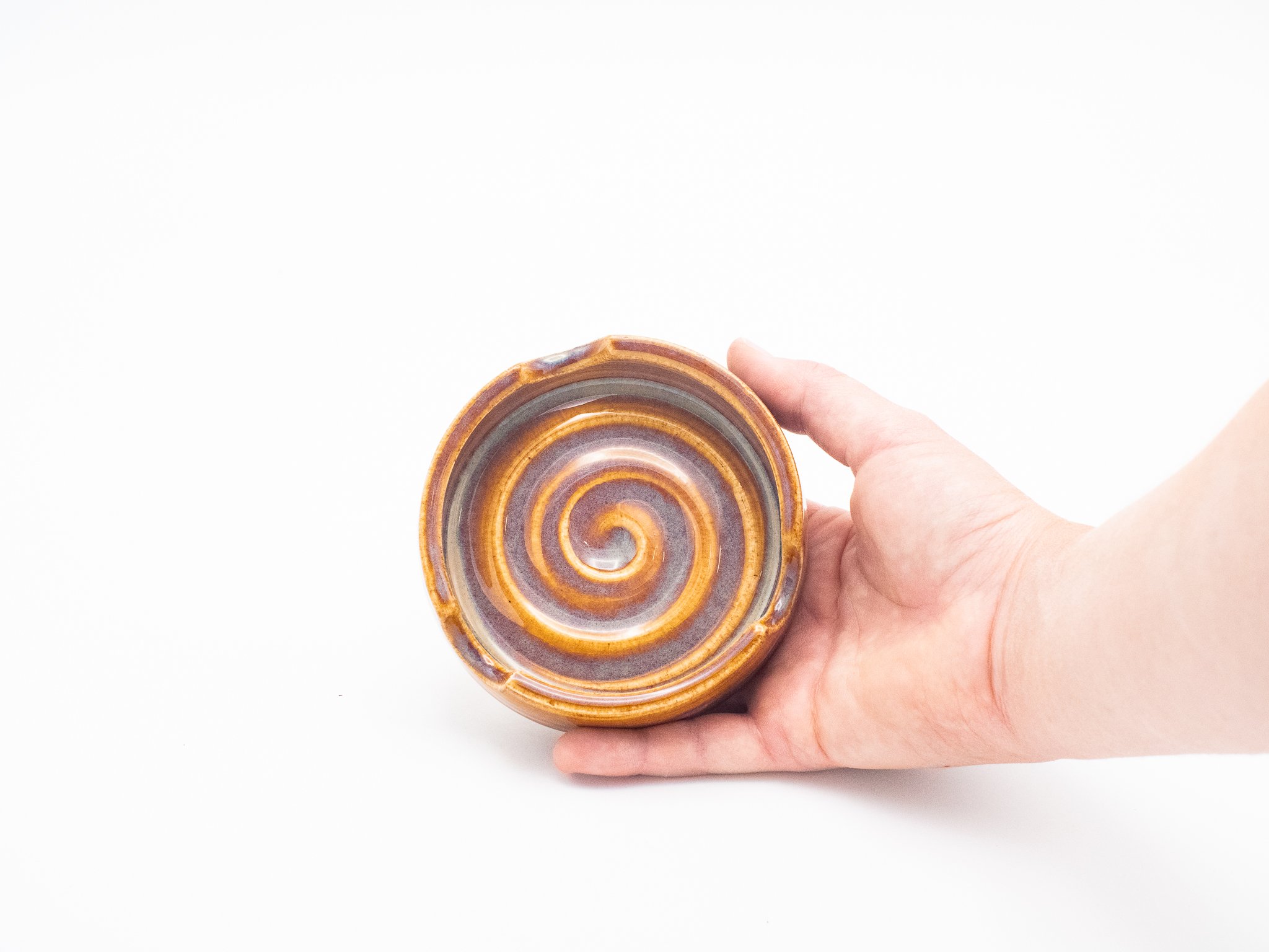 Ash Tray in Honey Amber