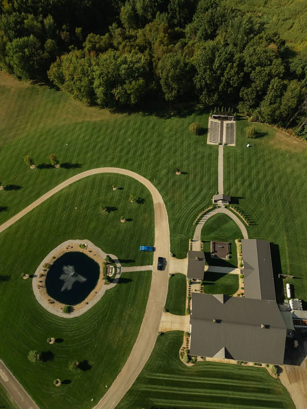 Hey Southwest Michigan brides 💍🤍

Here&rsquo;s a look at our outdoor ceremony space &mdash; tucked into the trees, quiet, private, and already set up for your guests. No hauling chairs. No DIY builds. No stress. Just a peaceful walk down the aisle,