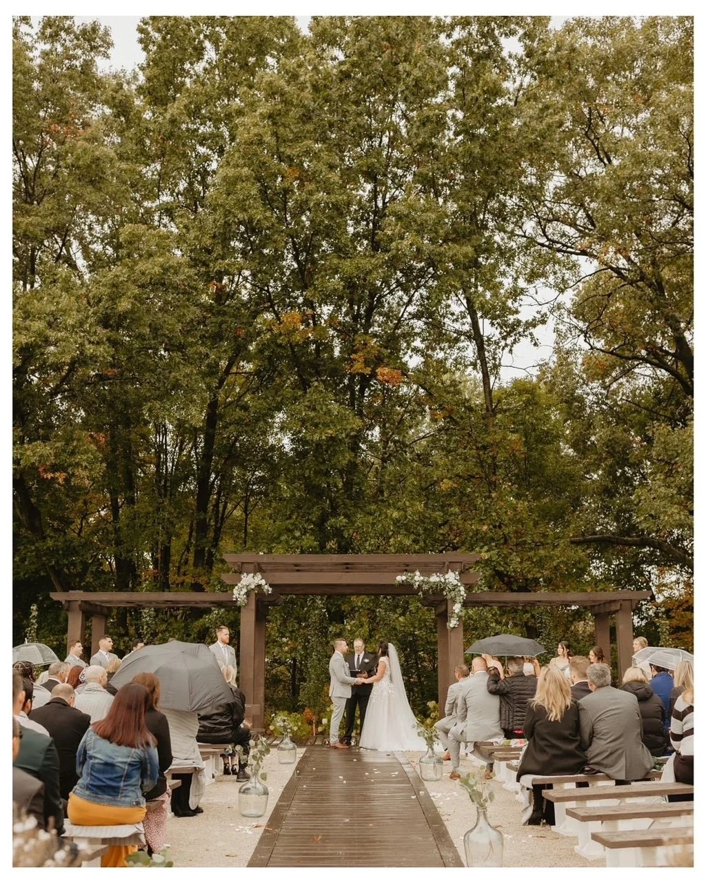 Outdoor ceremony site at wedding venues West Michigan