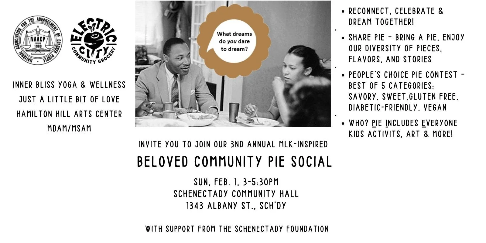 3rd Annual Beloved Community Pie Social