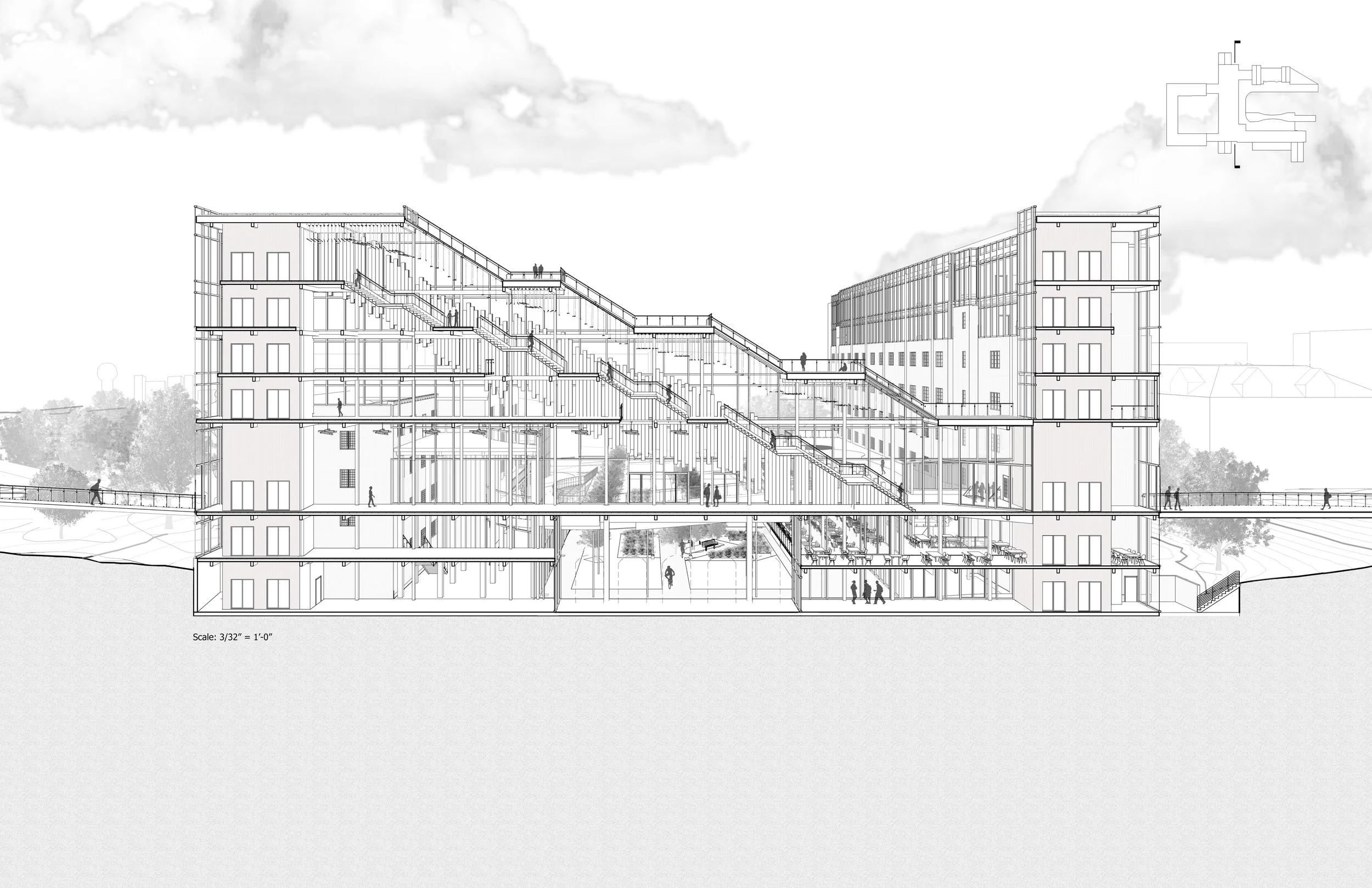 Grieve Building Section Perspective