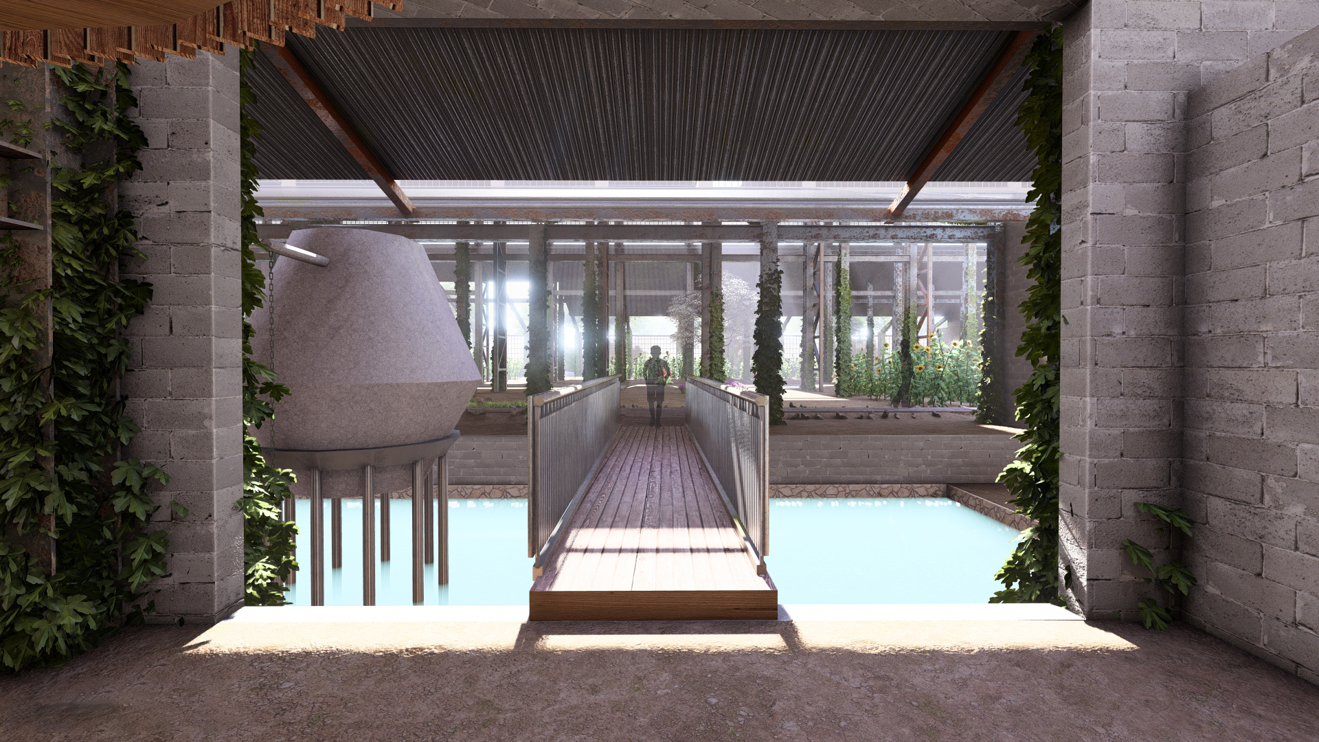 Bridge between Warehouse and Sawtooth