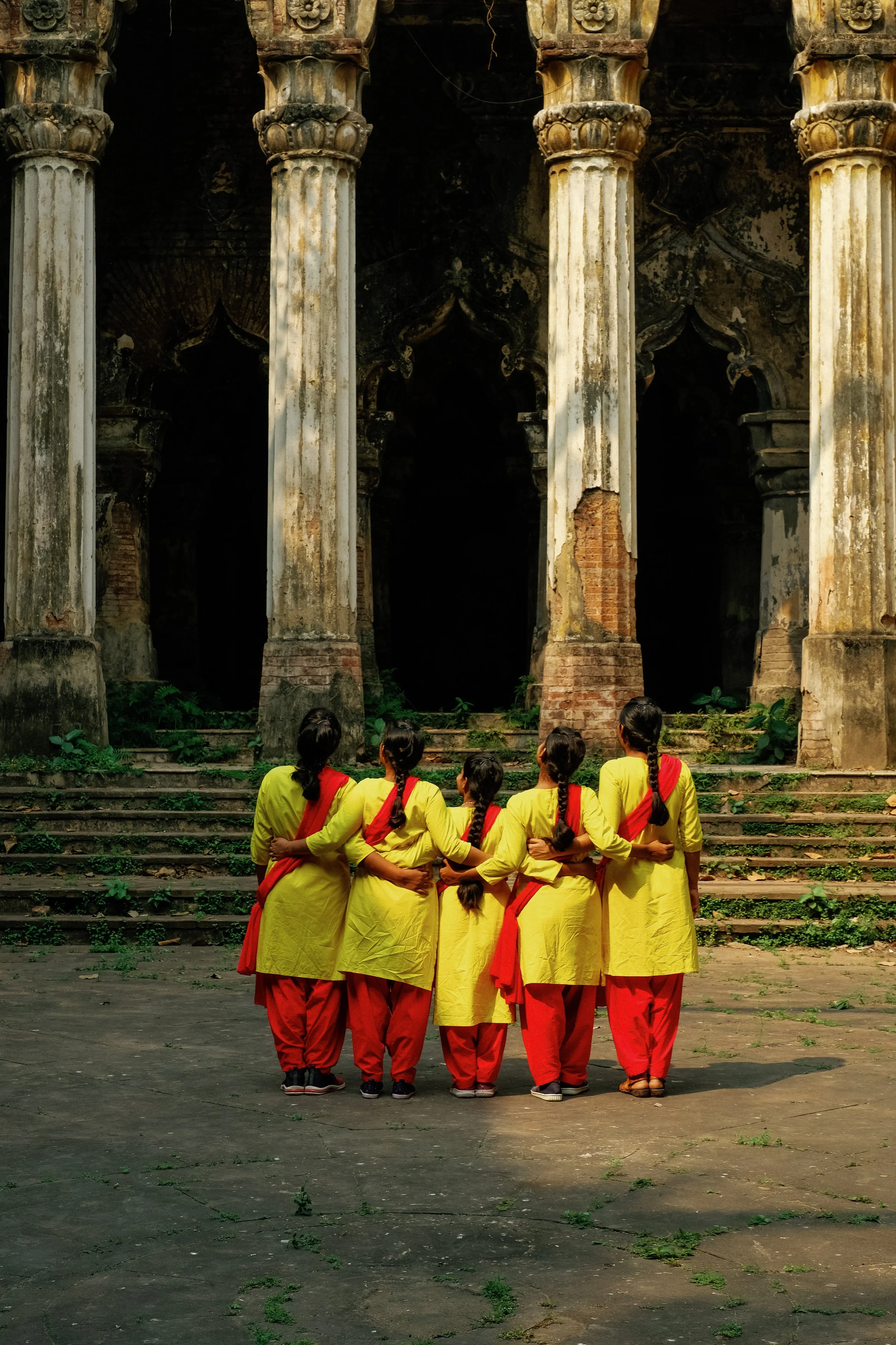 Girls receiving long-term support through Friends of Mahima's human trafficking prevention and survivor restoration programs in Kolkata, India.