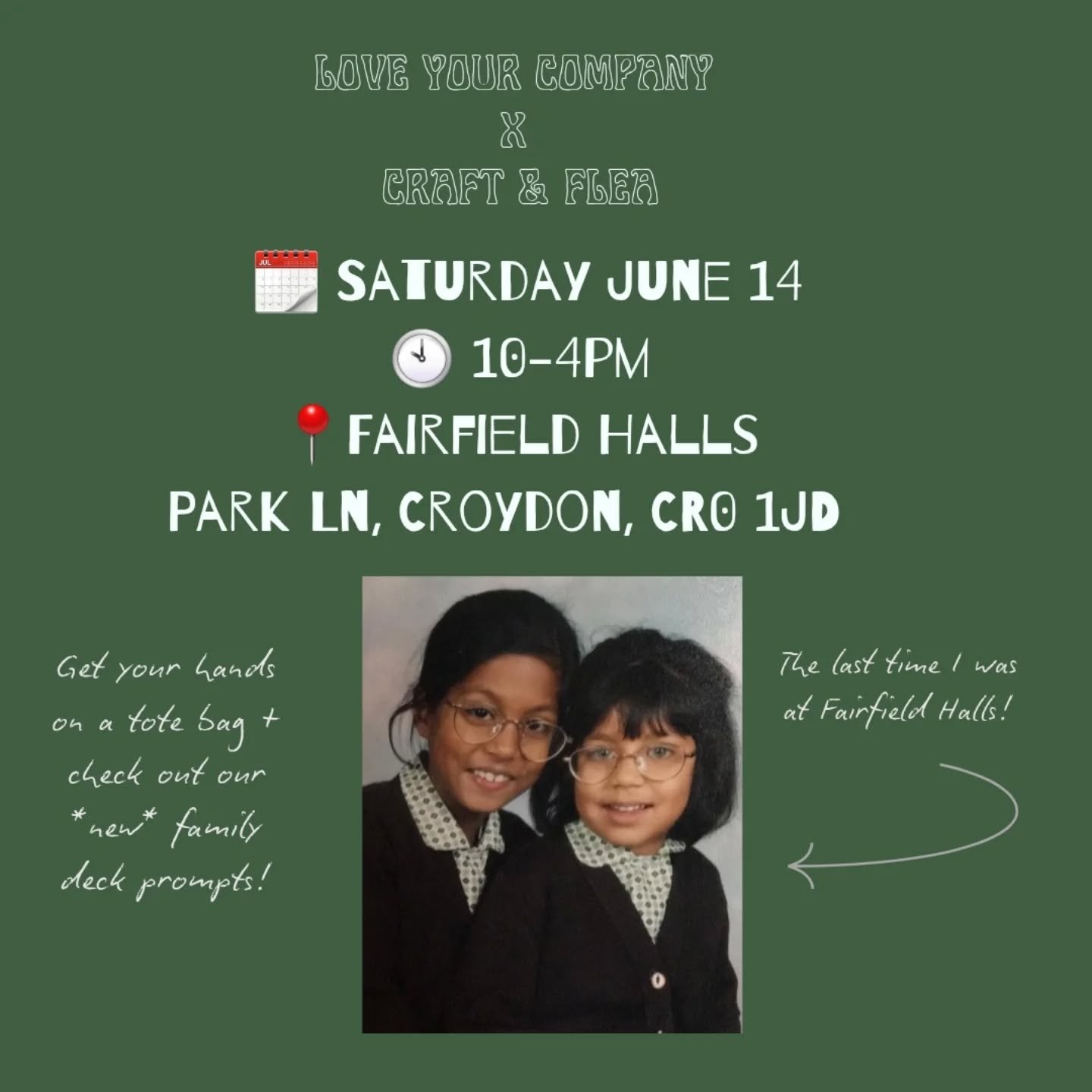 Next market! 📢🛍 @thecraftandflea

This Saturday at @croydonfairfield. Feels like a full circle moment because I grew up in South London before moving to 🇨🇦 and remember watching panto and other shows here!! 

Haven't been back in 20+ years so thi