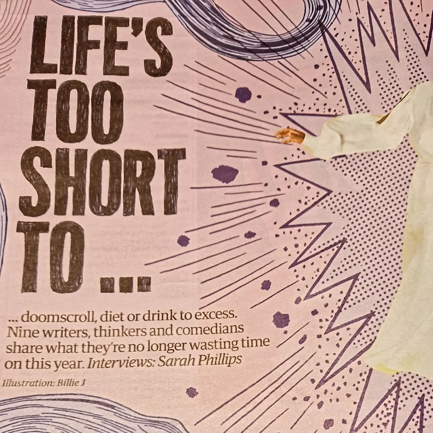 There was a great piece in the @guardian's saturday magazine last week, the first weekend of the year, where a number of people answered this question ☝🏼 &amp; shared their story. I loved so many of the answers and wanted to share my favourite one. 