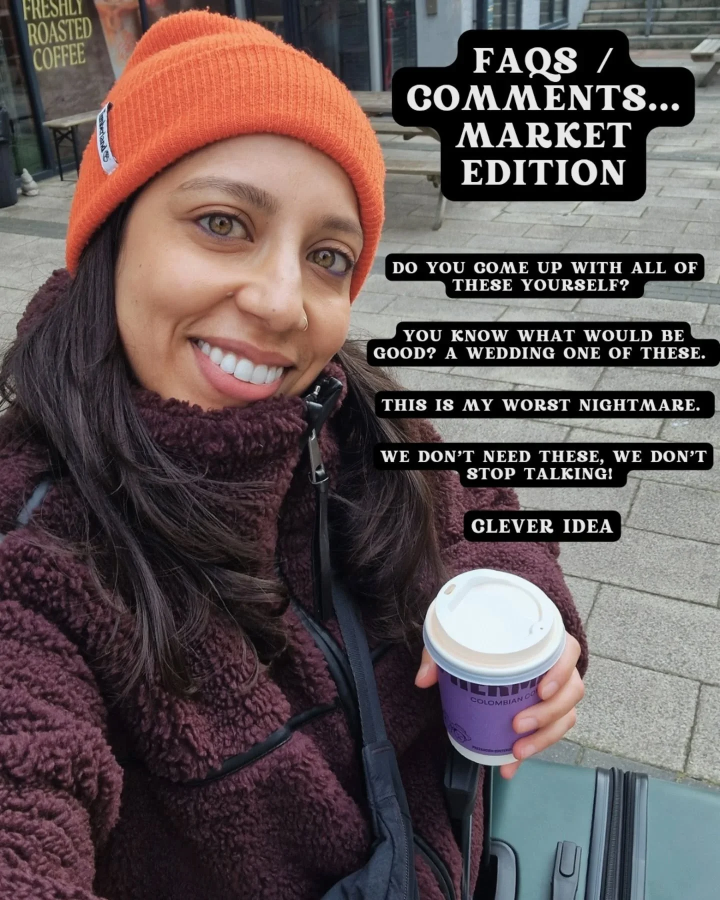 See you tomorrow @womenwillcreate 💥💐💫

📍 Abney Public Hall, Stoke Newington / 11.30-5pm

Everyone loves the thought of a wedding deck, until I tell em it's possible 😂💍💭

&amp; yes, all prompts are written by me 💁🏽&zwj;♀️ 

Come say hi! 👋🏽?