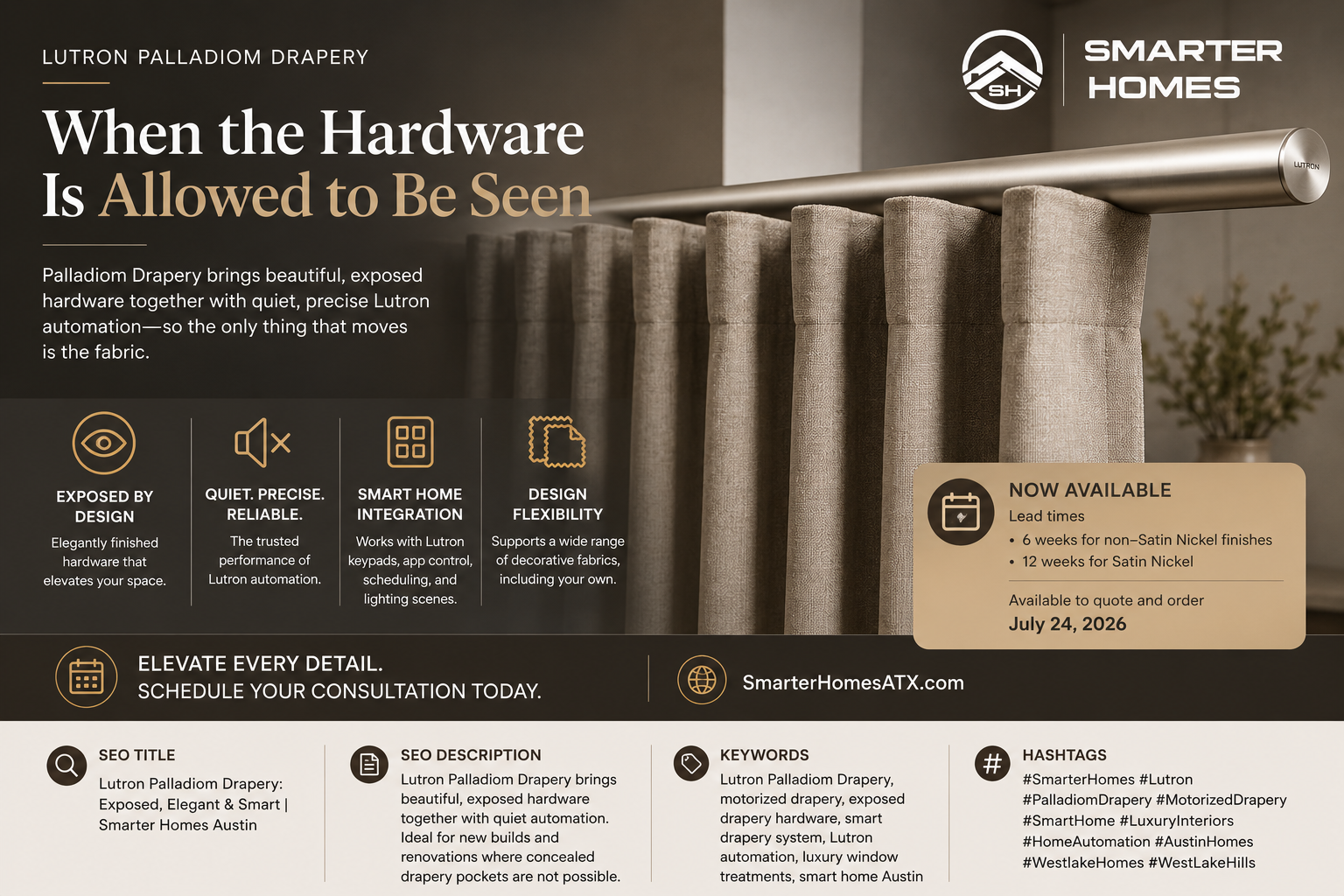 Palladiom Drapery: When the Hardware Is Allowed to Be Seen